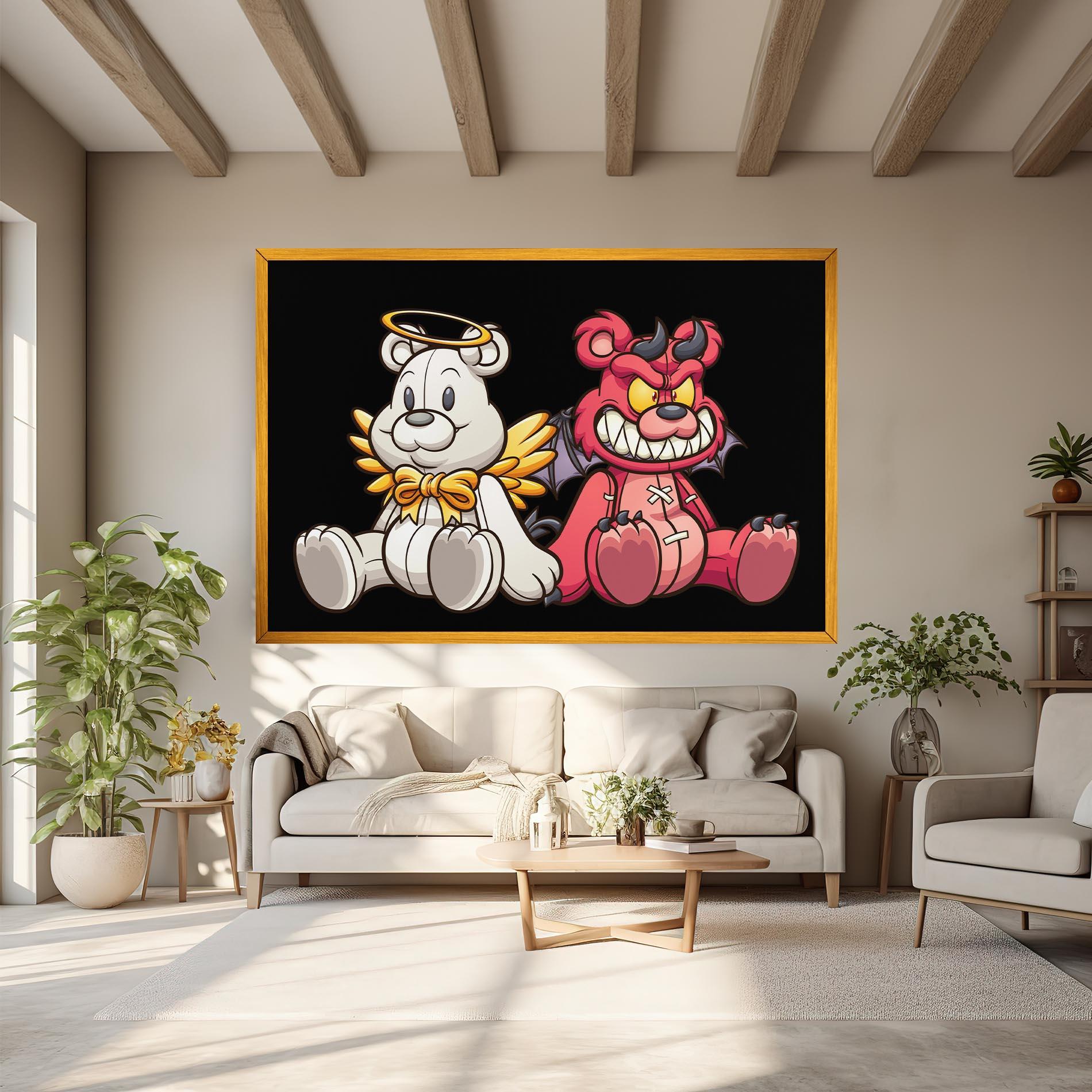 Leinwandbild Angel Bear mockup 6