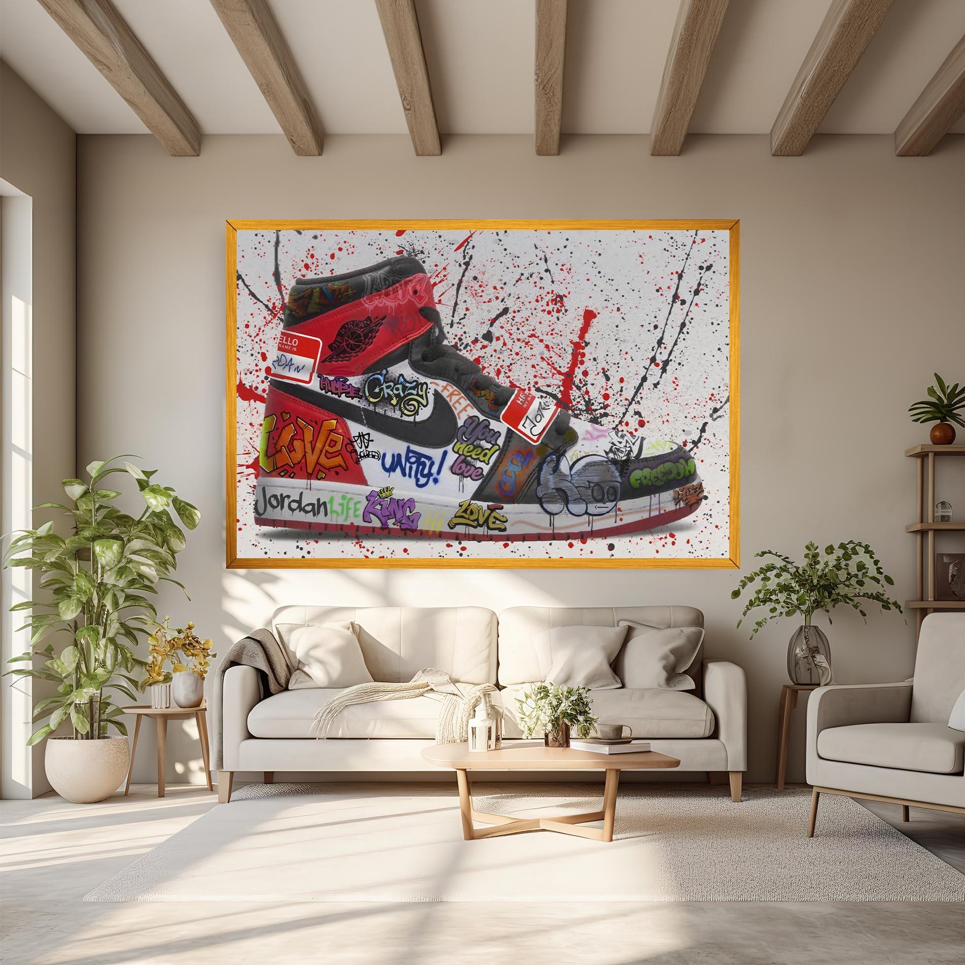 Leinwandbild Jordan Drip mockup 6