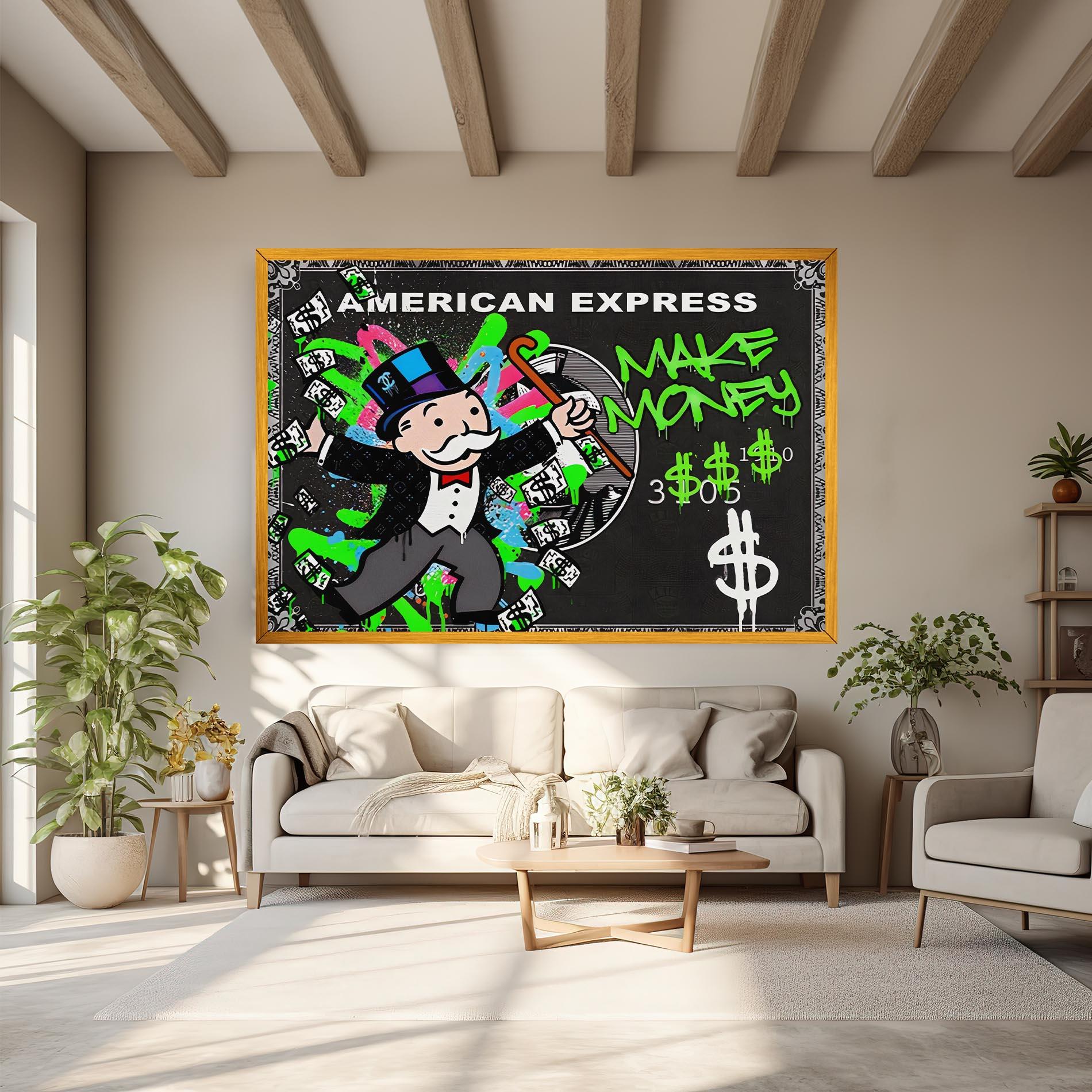 Leinwandbild Make Money mockup 6