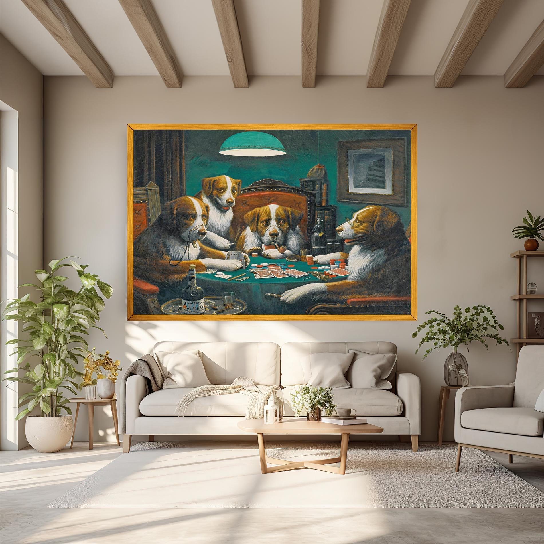 Leinwandbild Poker Game mockup 6