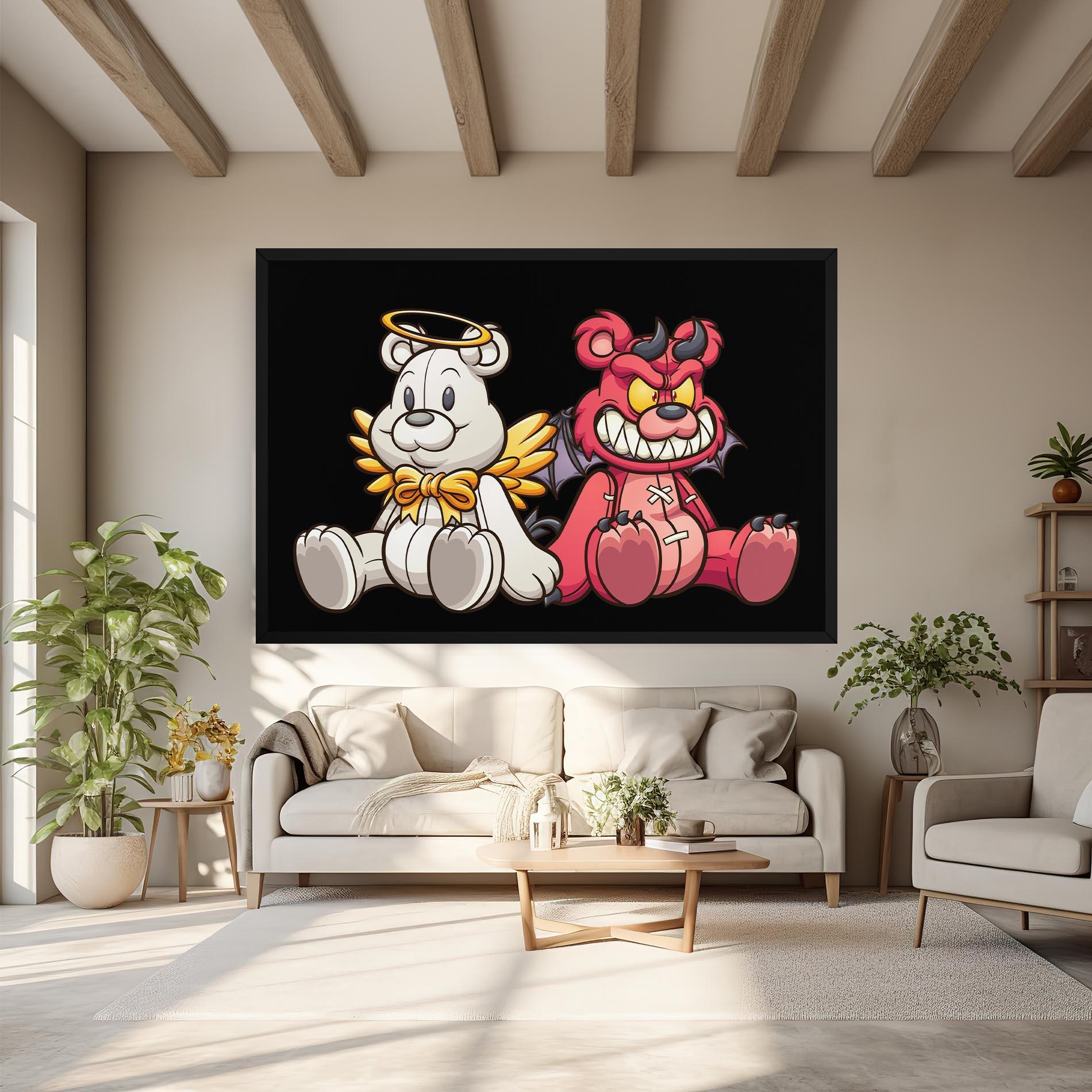 Leinwandbild Angel Bear mockup 6