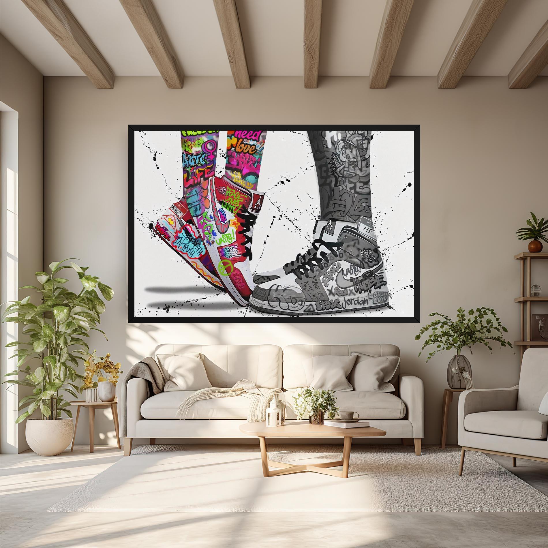 Leinwandbild Love On My Toes mockup 6