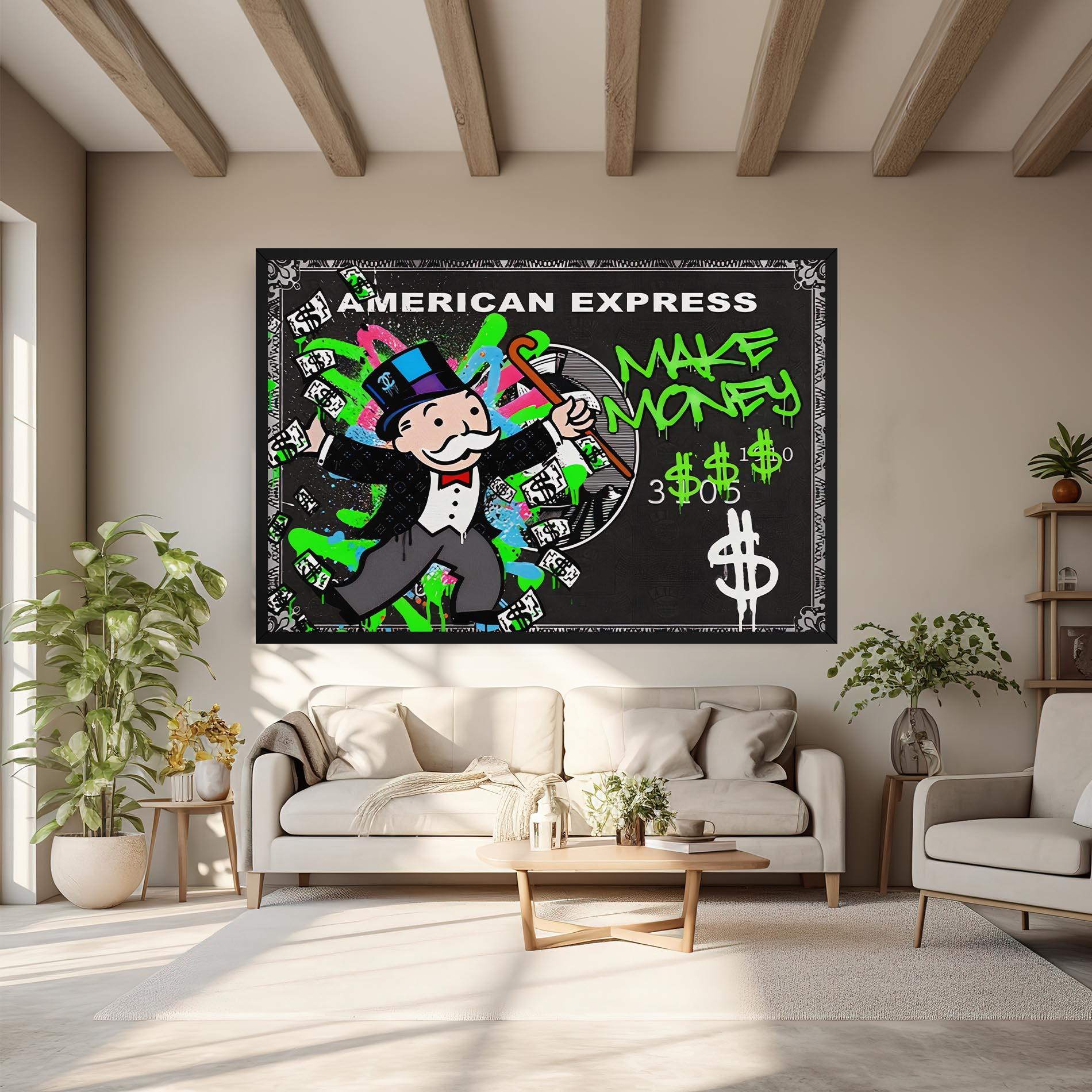 Leinwandbild Make Money mockup 6