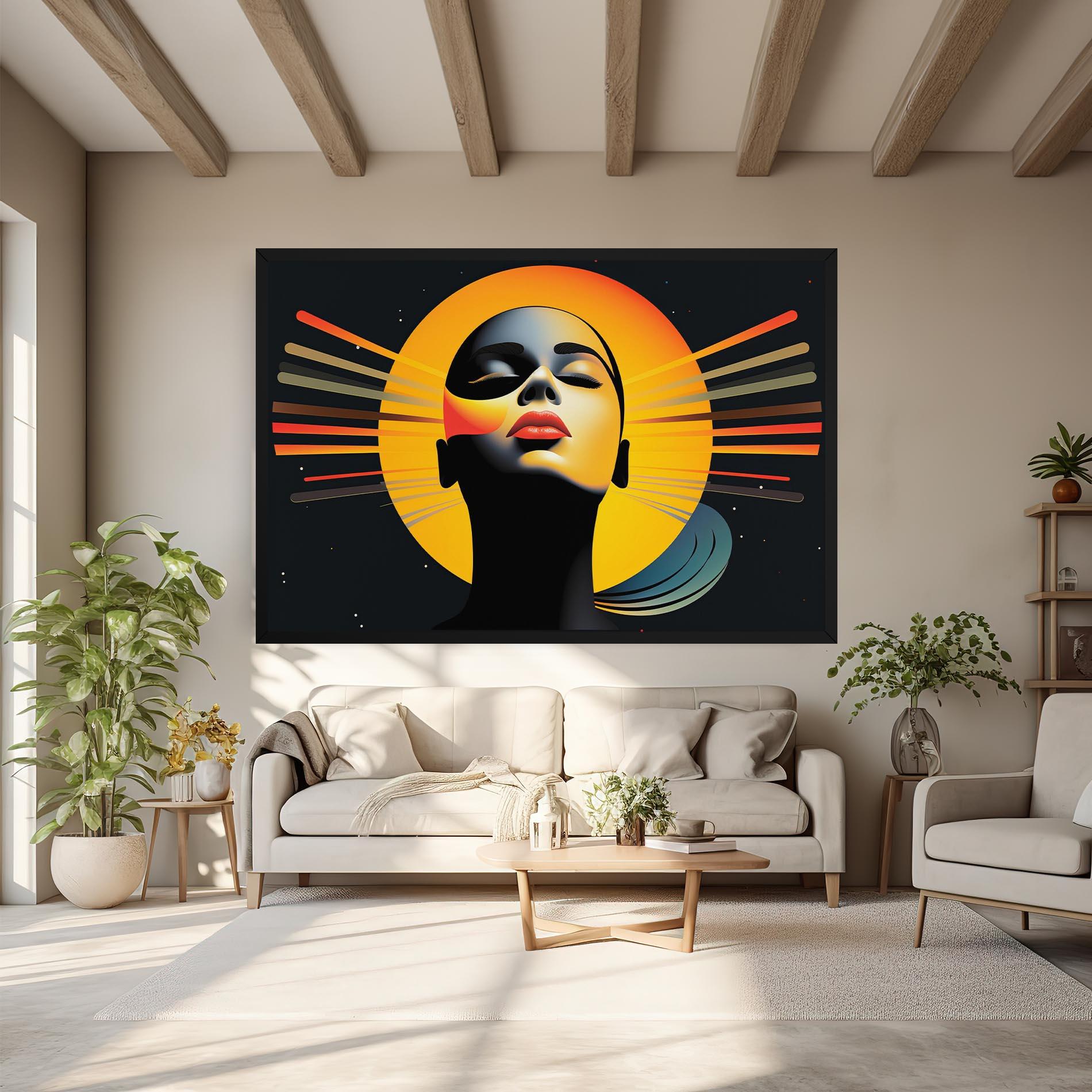 Leinwandbild Synthetic Dreamy Profile mockup 6