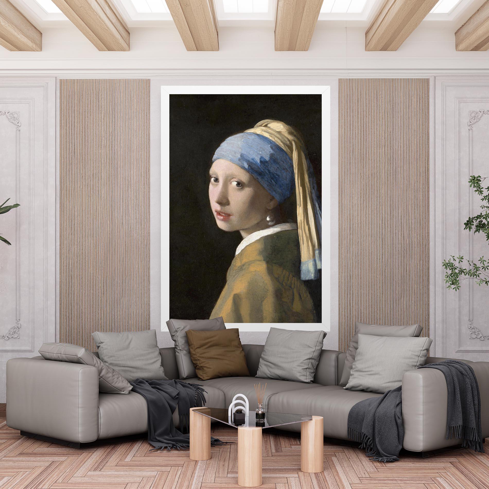 Leinwandbild Girl With A Pearl mockup 6