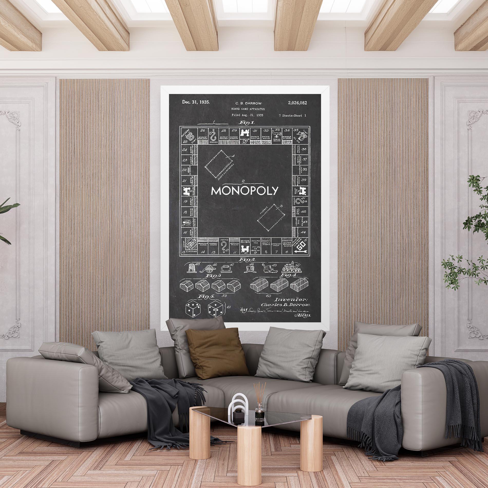 Leinwandbild Monopoly Board mockup 6