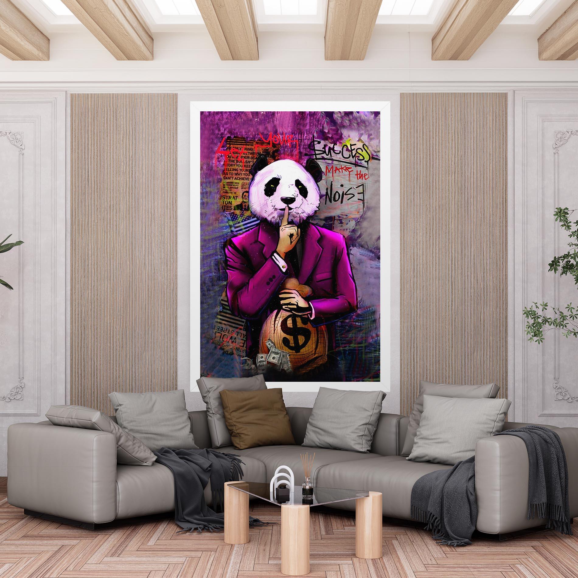 Leinwandbild Silence Panda mockup 6