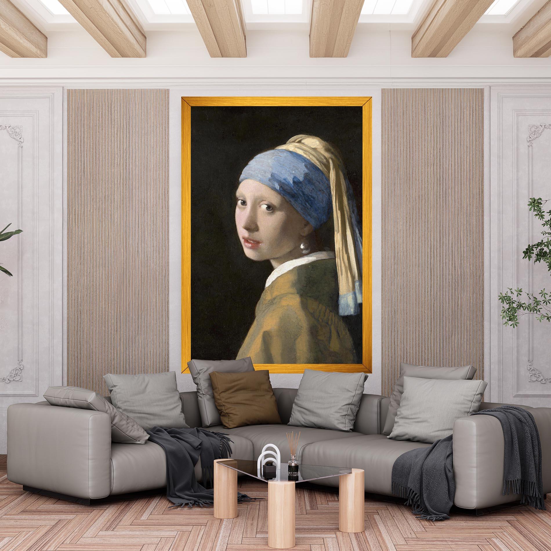 Leinwandbild Girl With A Pearl mockup 6