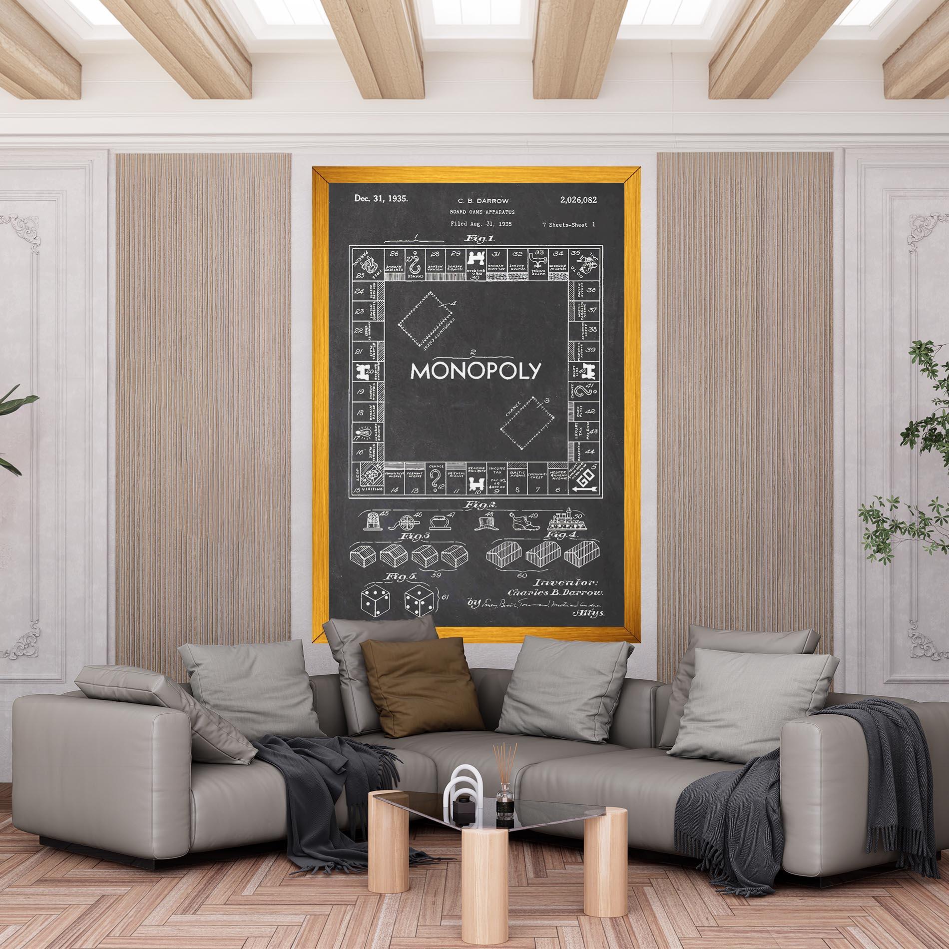 Leinwandbild Monopoly Board mockup 6