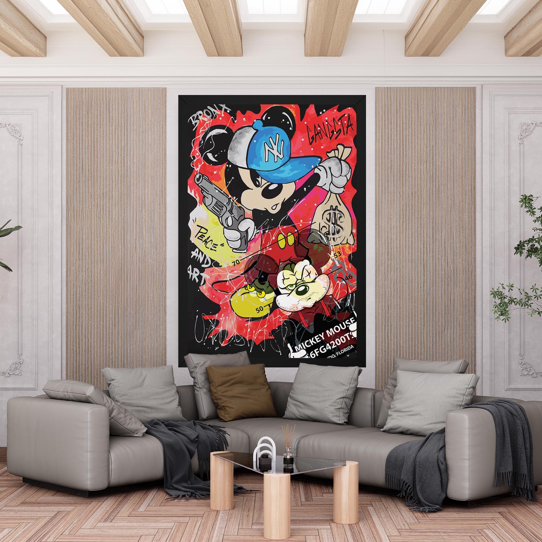 Leinwandbild Gangsta Mickey mockup 6