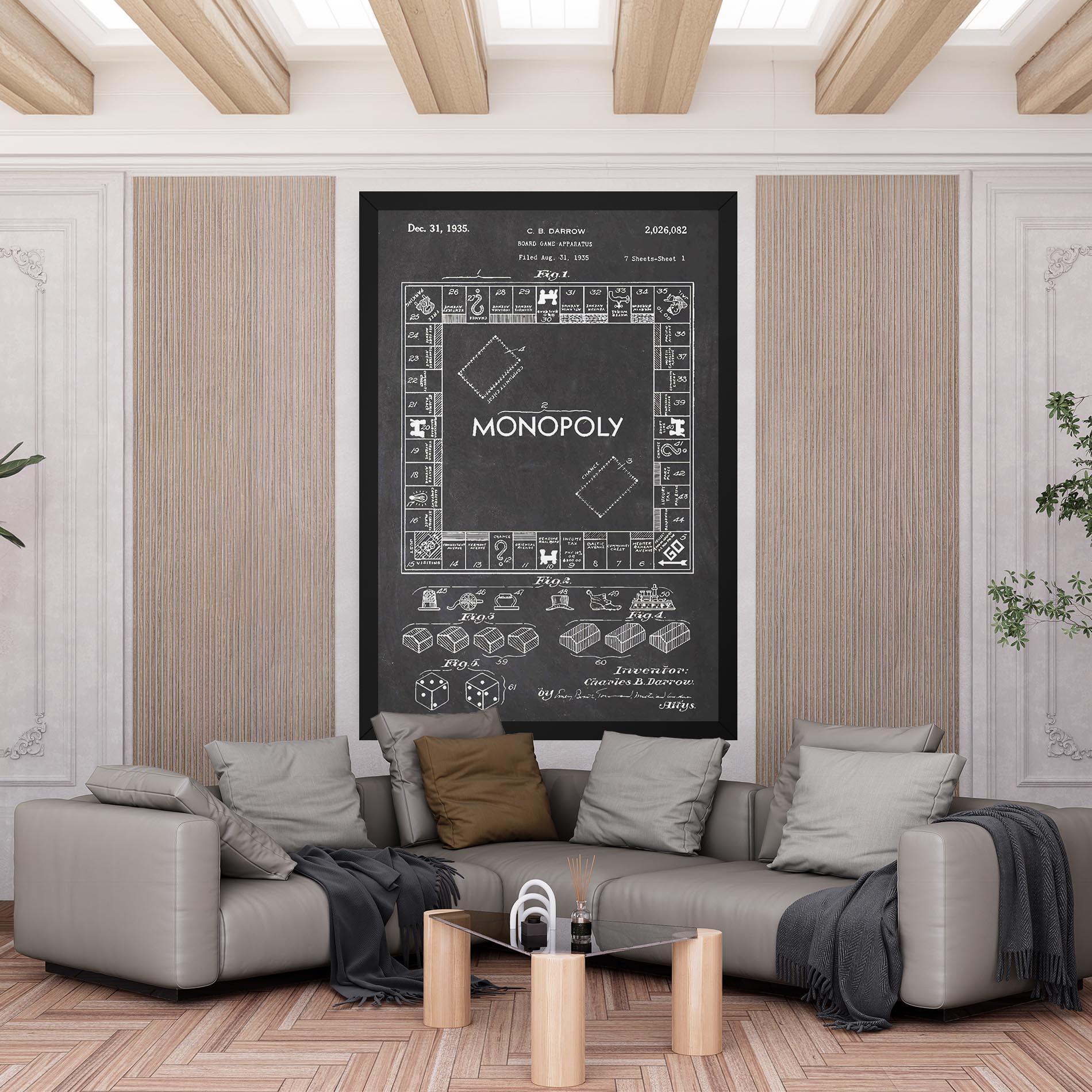 Leinwandbild Monopoly Board mockup 6