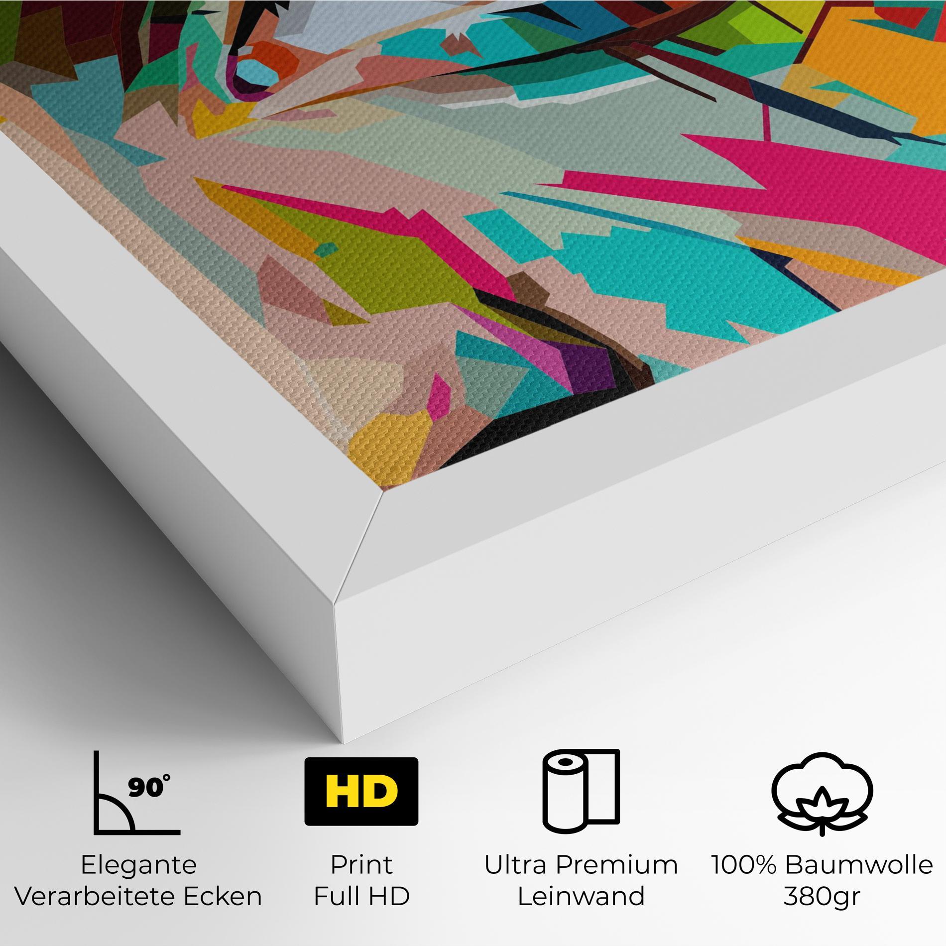 Leinwandbild Colorful Eye mockup 4