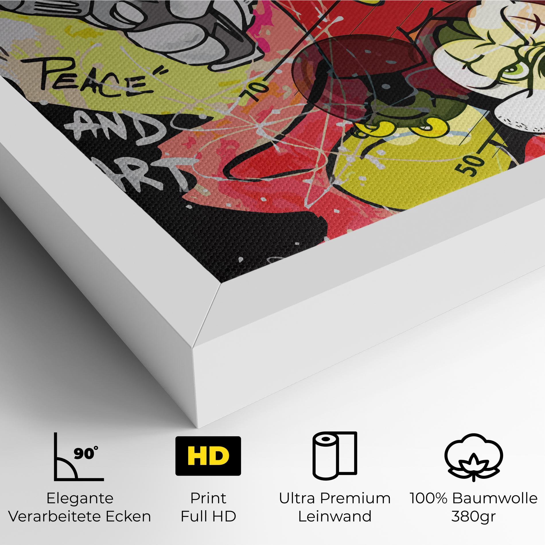 Leinwandbild Gangsta Mickey mockup 4