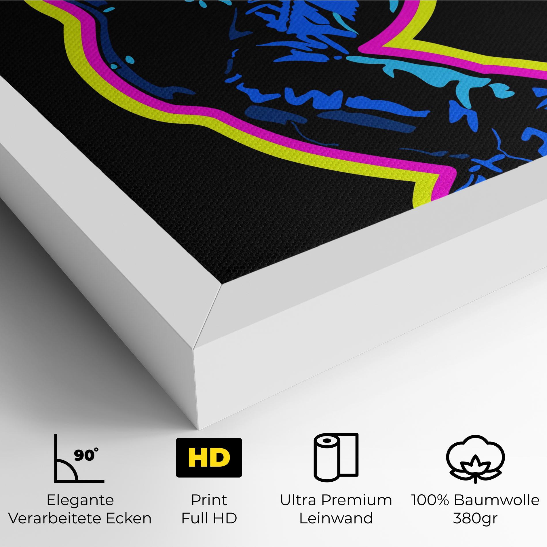 Leinwandbild Guitarist Art mockup 4