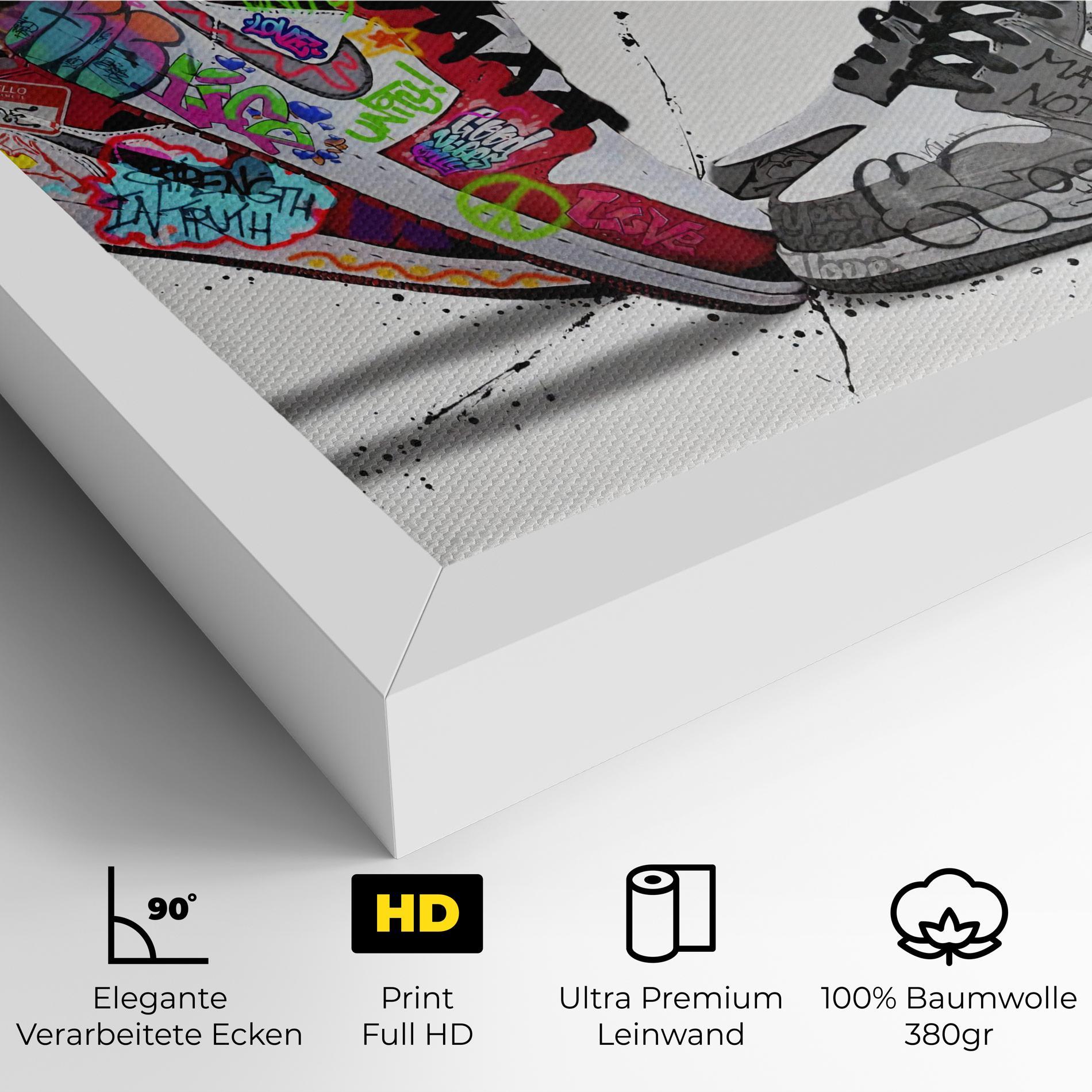 Leinwandbild Love On My Toes mockup 4