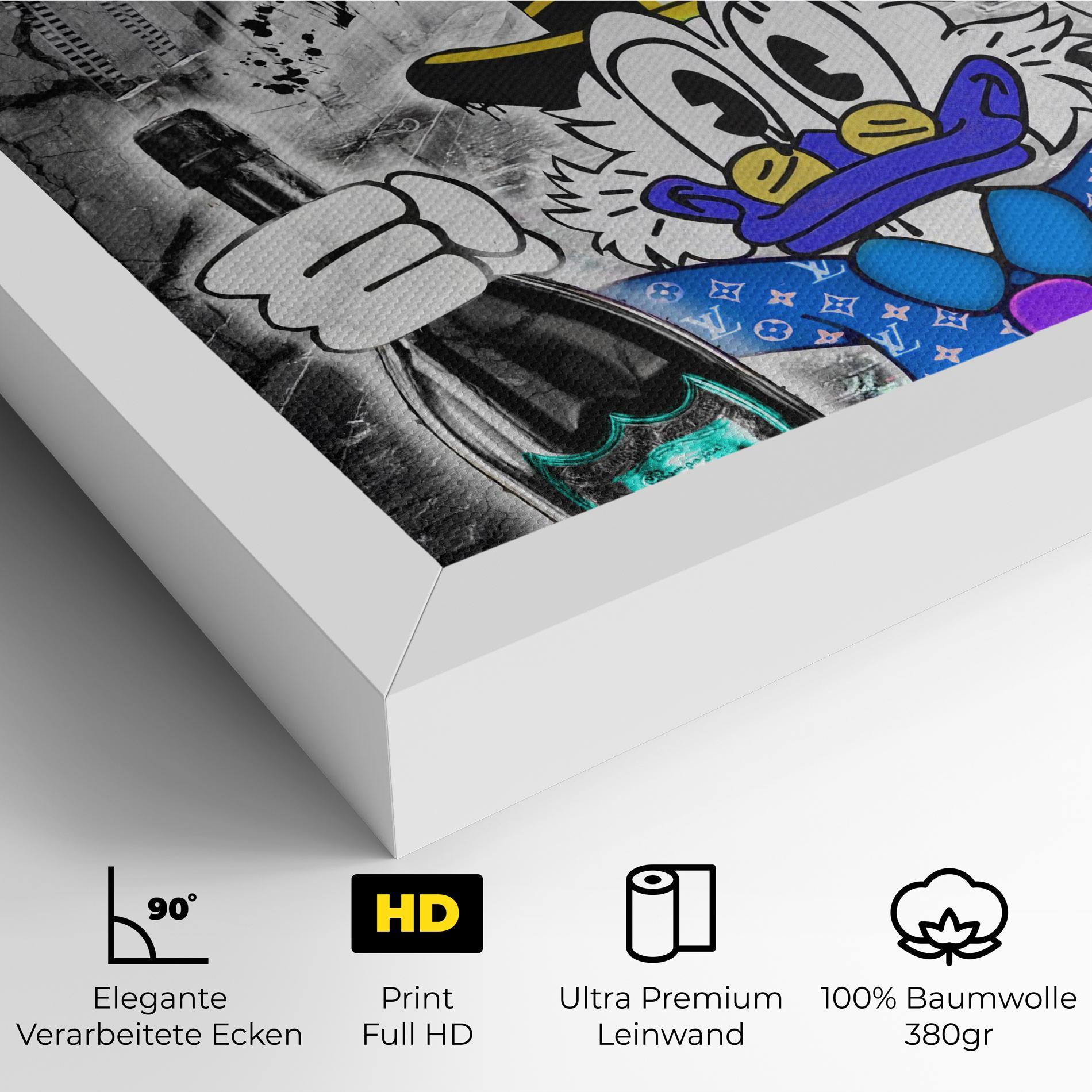 Leinwandbild Wheres My Champagne Blue mockup 4