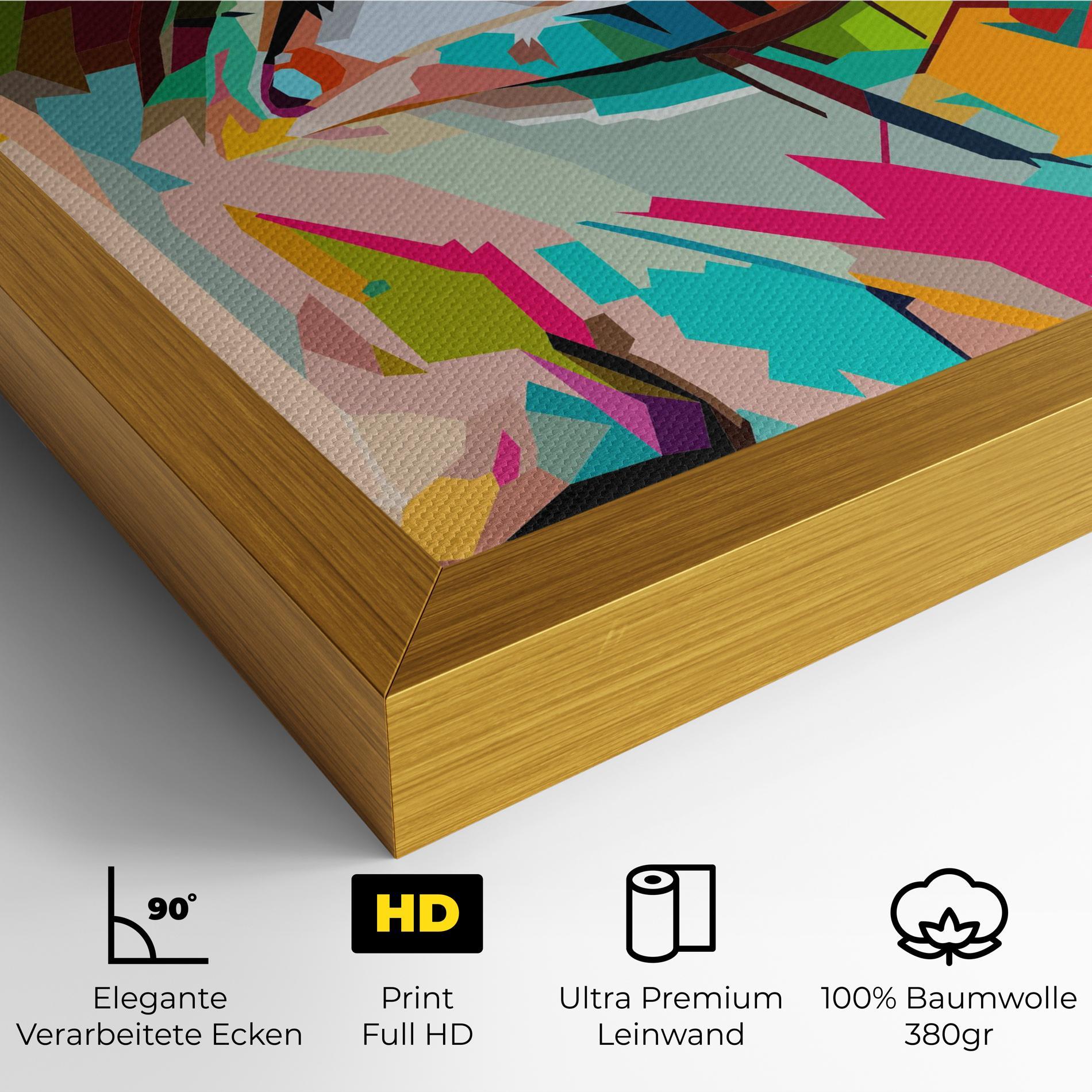 Leinwandbild Colorful Eye mockup 4