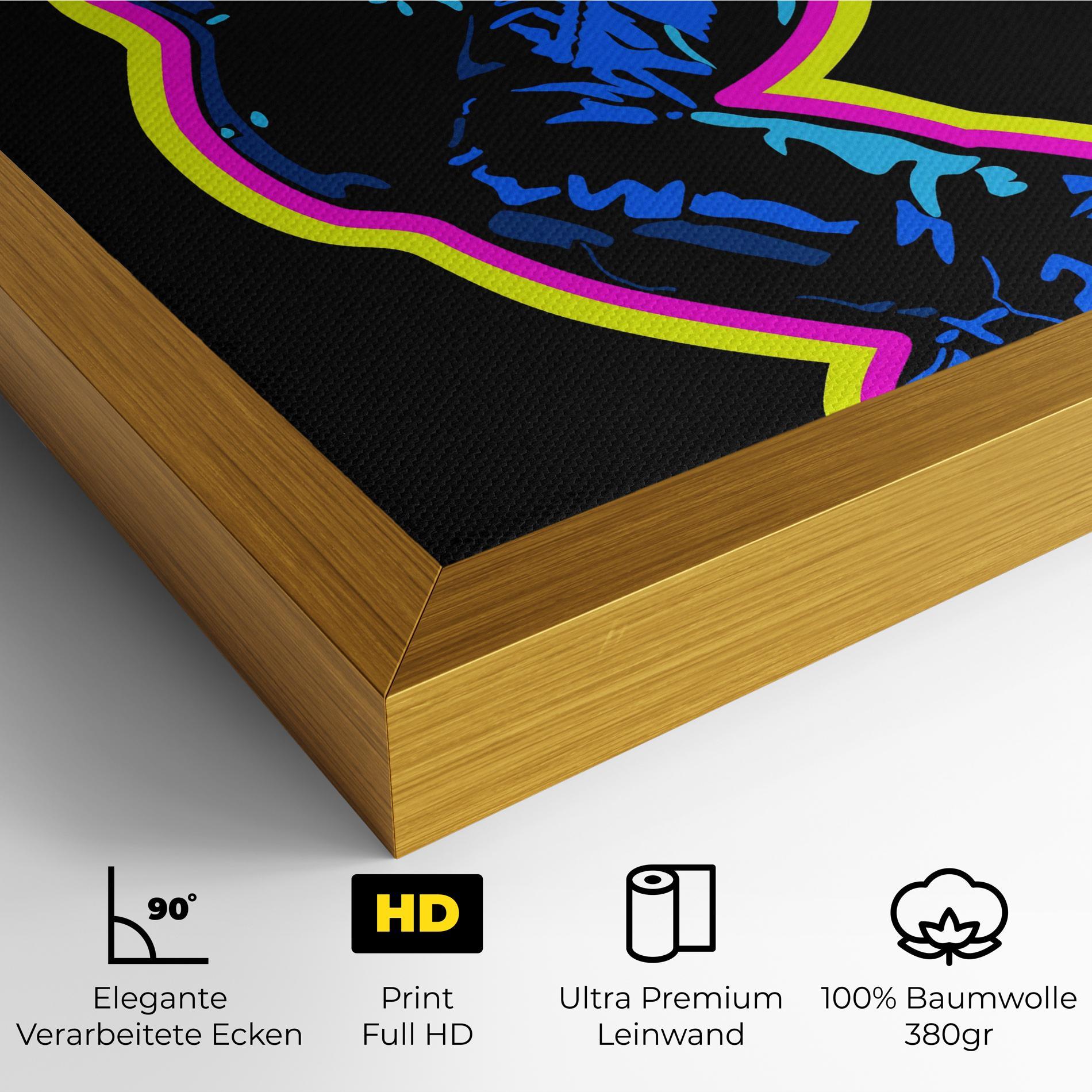 Leinwandbild Guitarist Art mockup 4