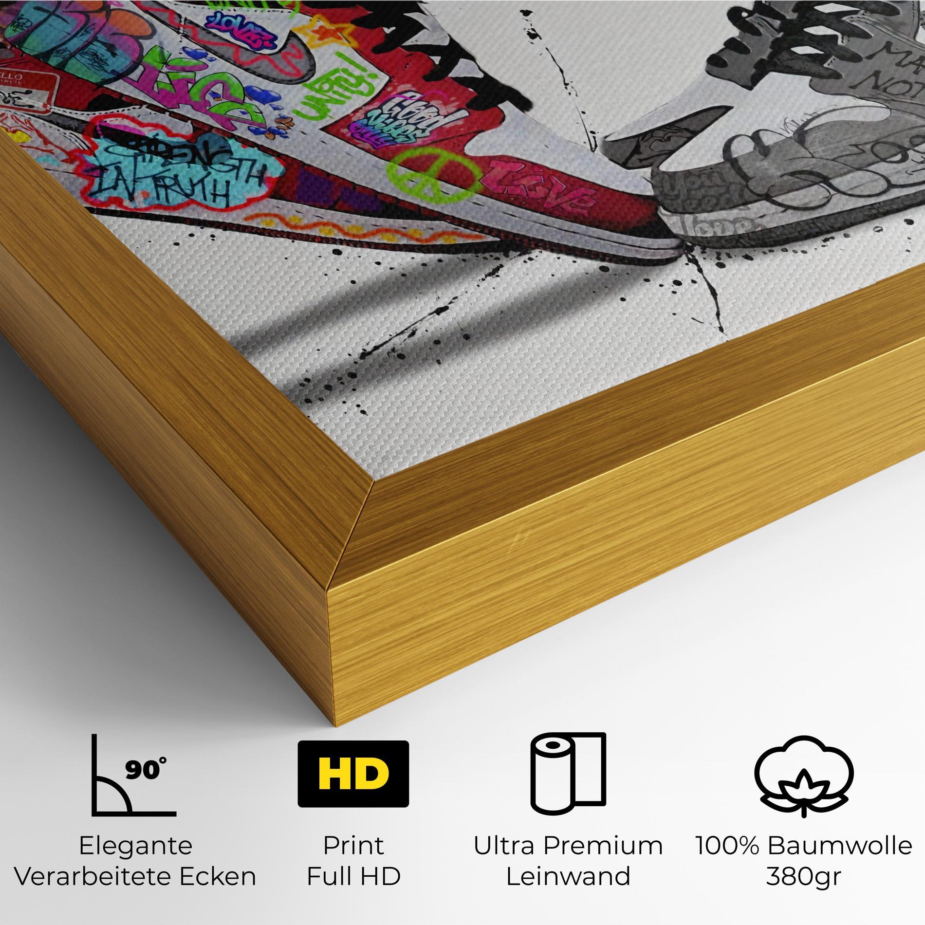 Leinwandbild Love On My Toes mockup 4