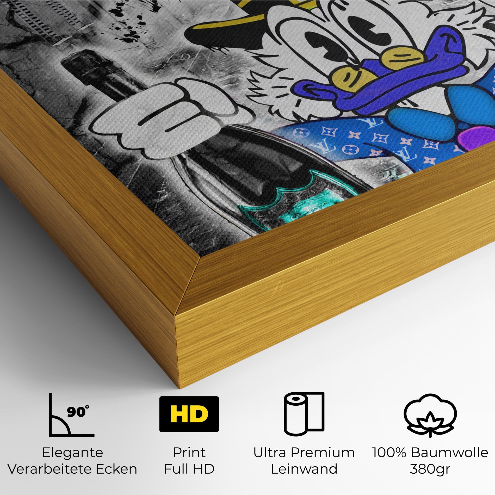 Leinwandbild Wheres My Champagne Blue mockup 4