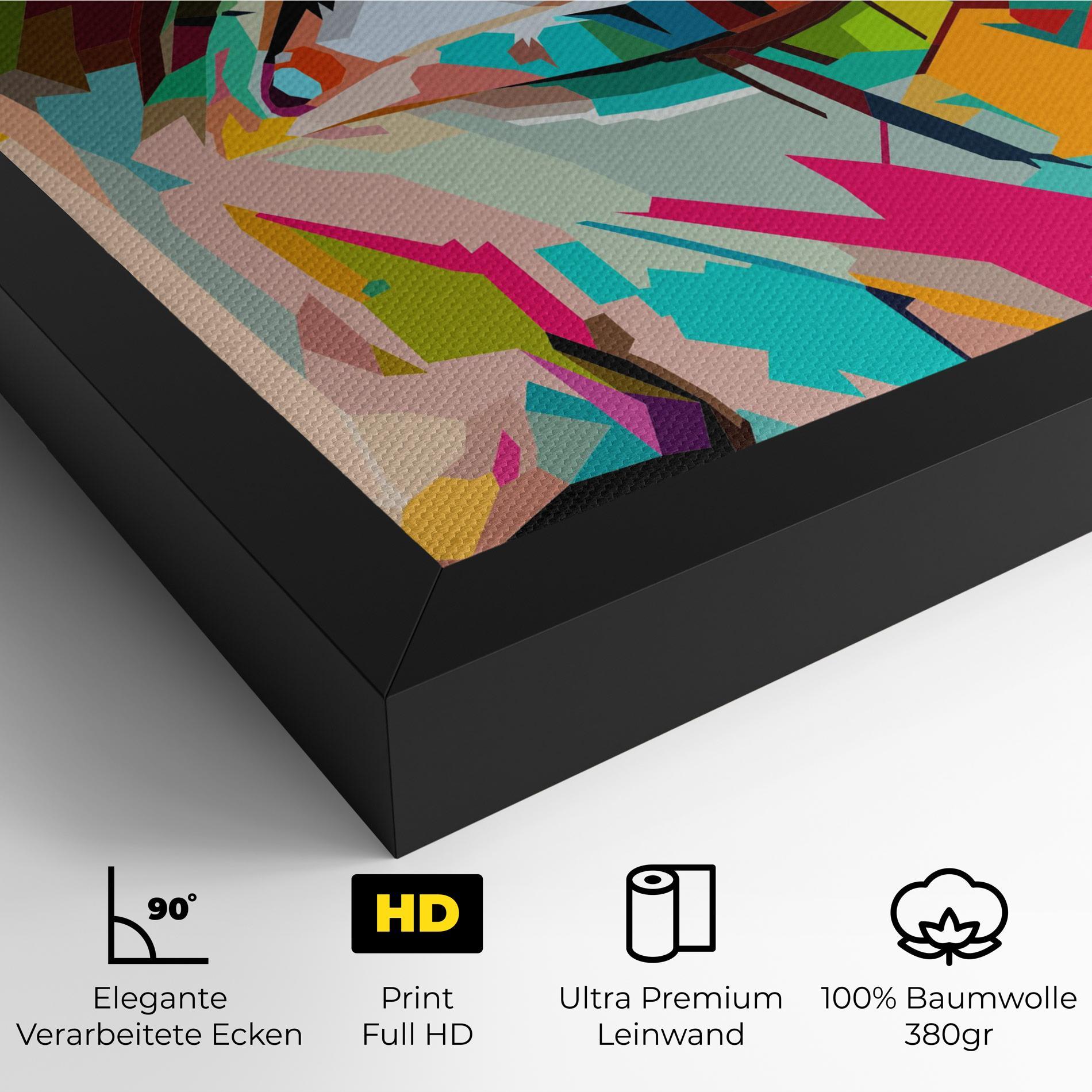 Leinwandbild Colorful Eye mockup 4