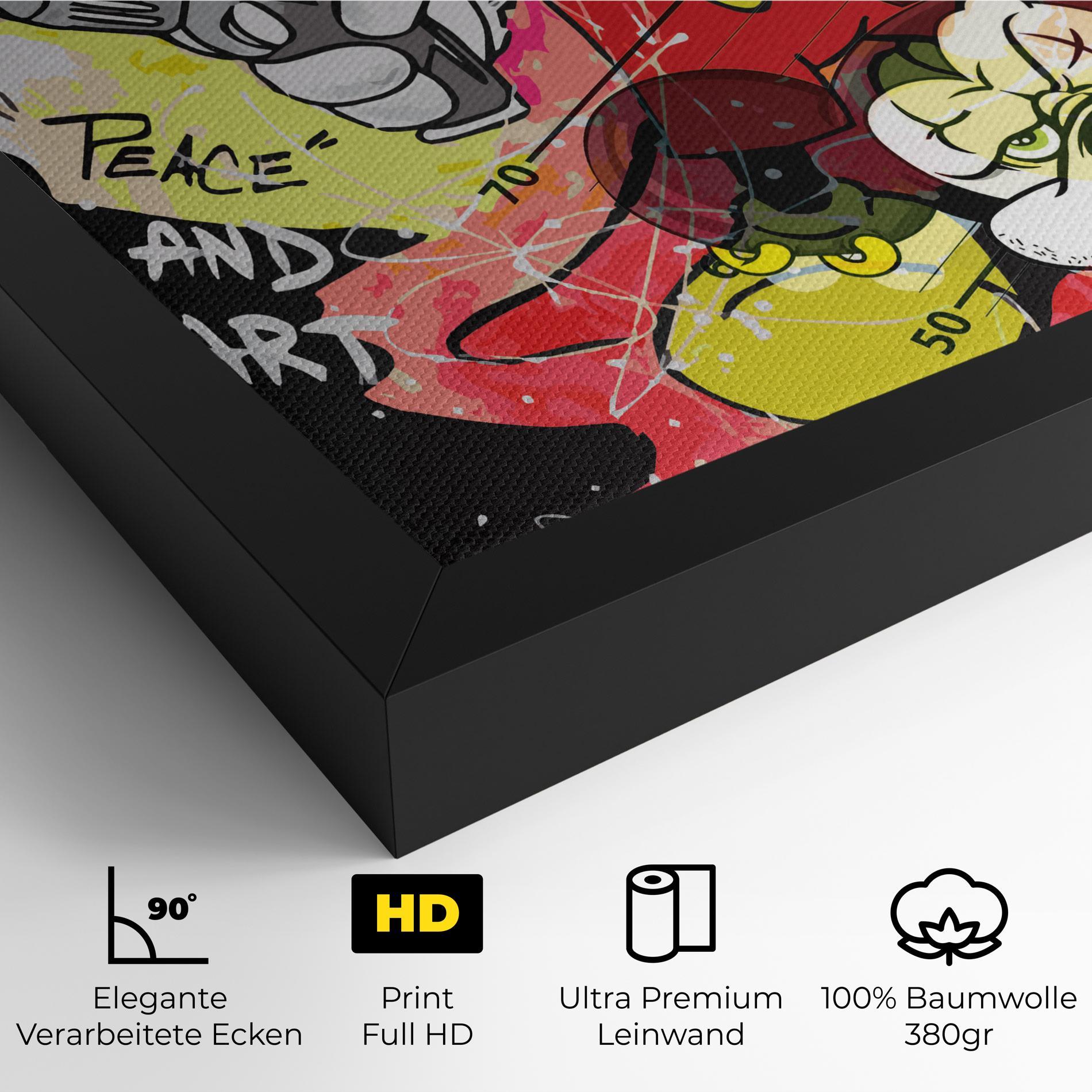 Leinwandbild Gangsta Mickey mockup 4