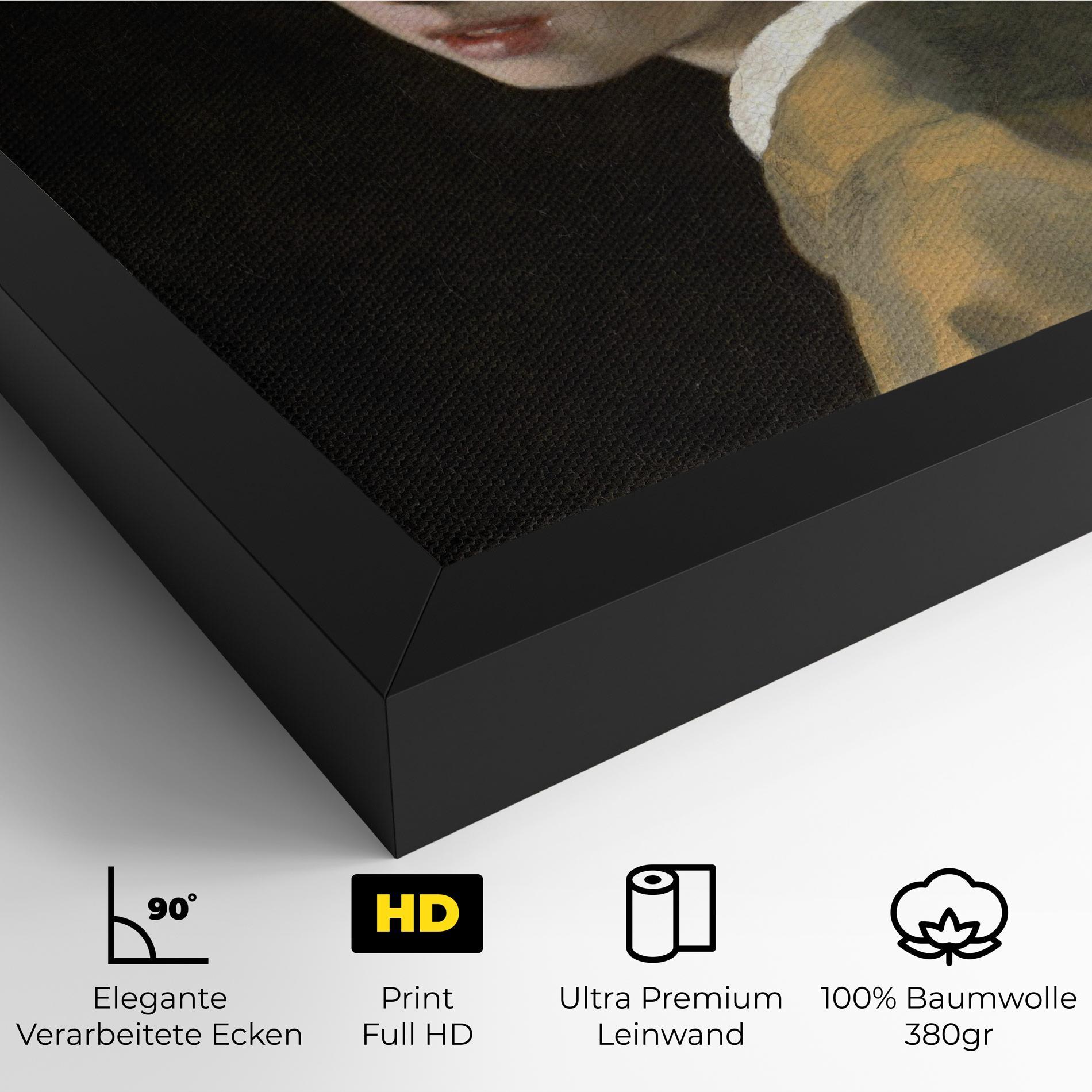 Leinwandbild Girl With A Pearl mockup 4