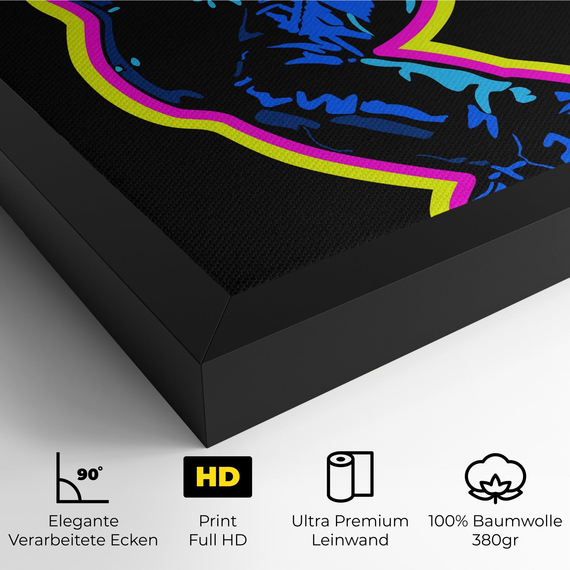 Leinwandbild Guitarist Art mockup 4