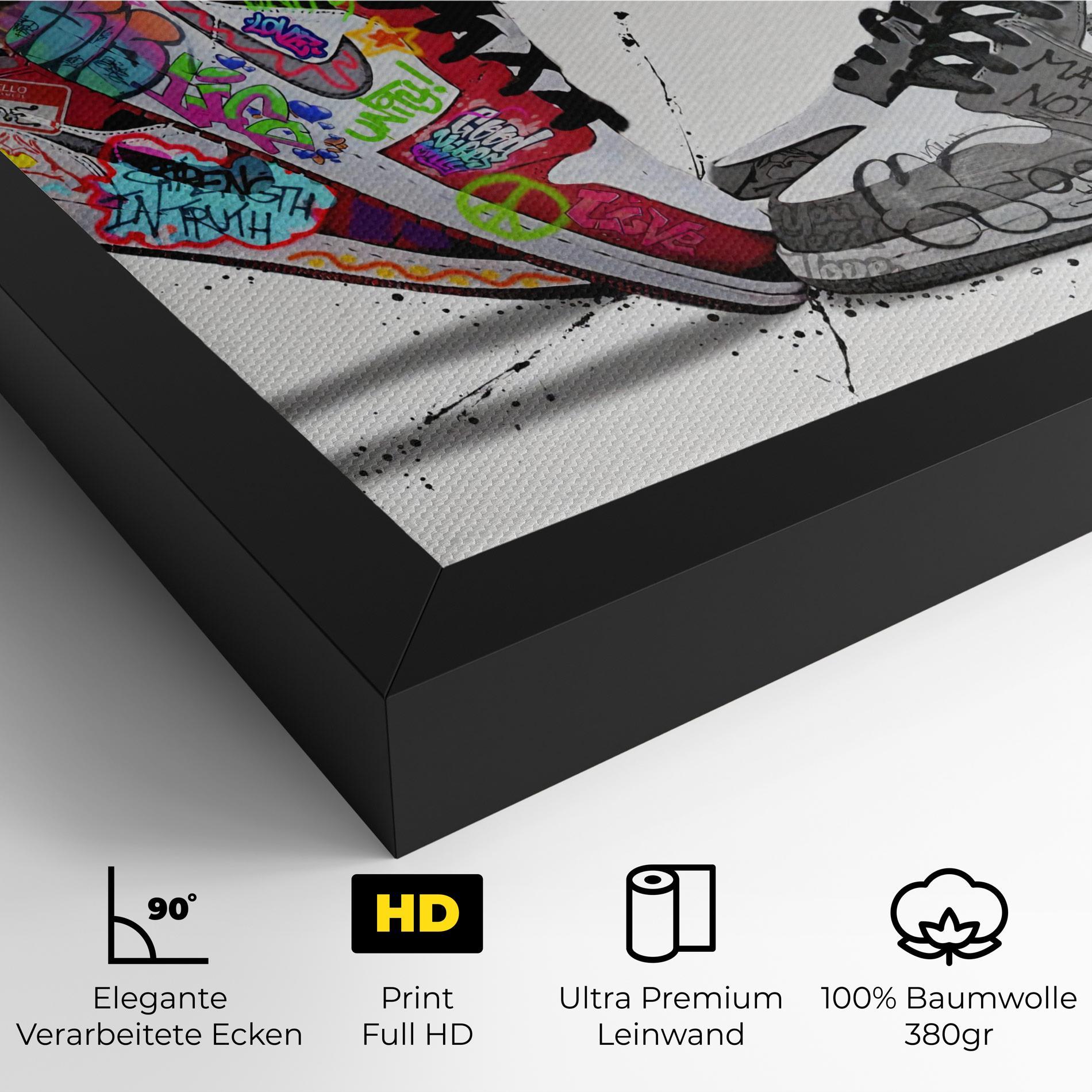 Leinwandbild Love On My Toes mockup 4