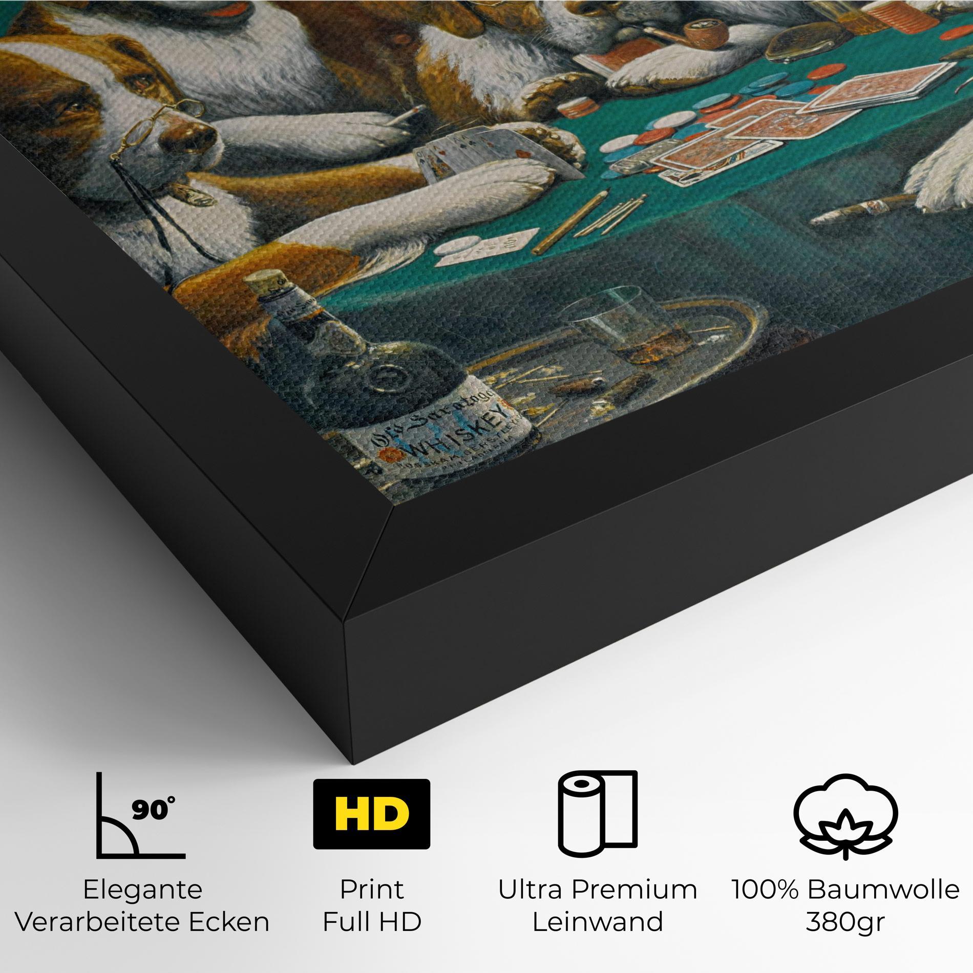 Leinwandbild Poker Game mockup 4