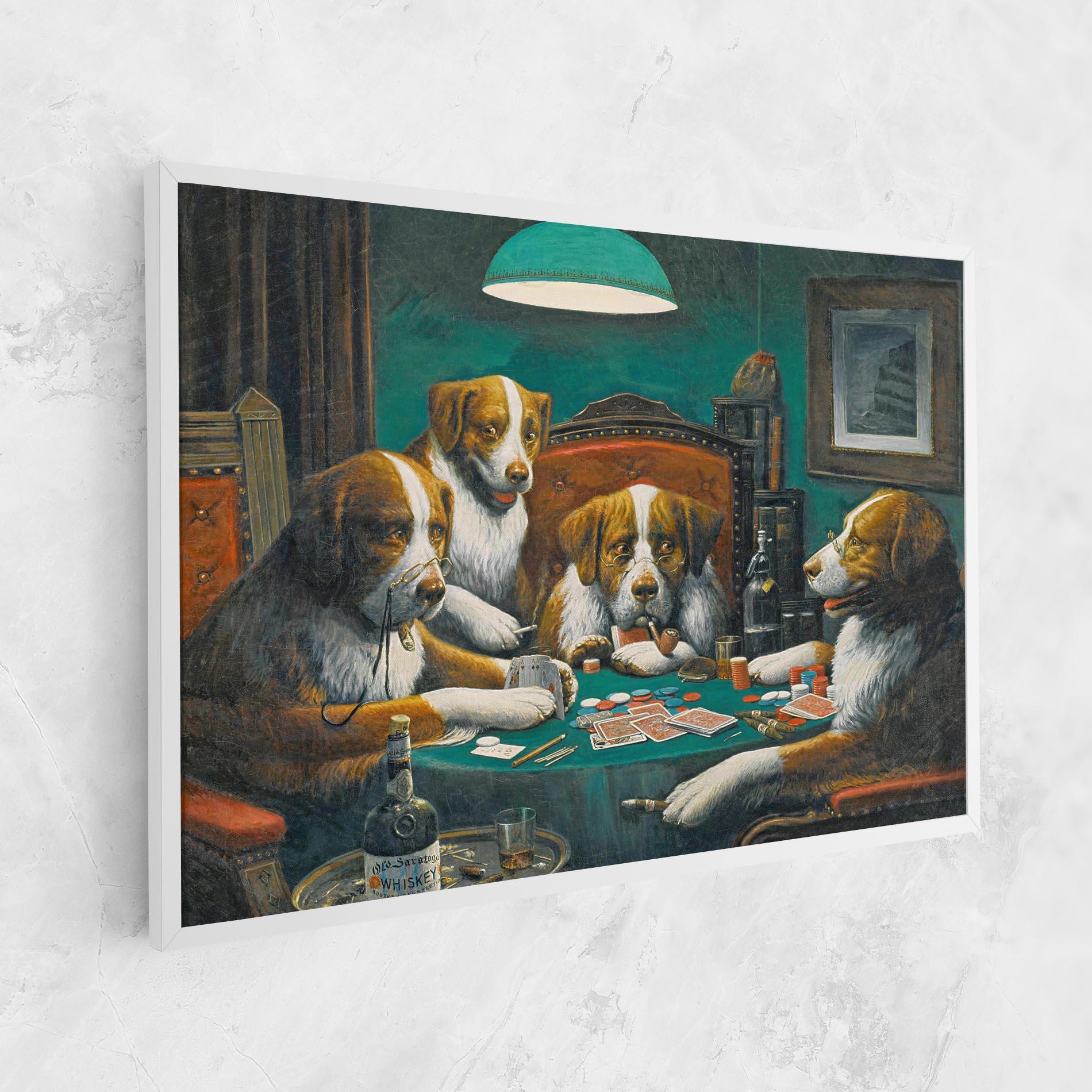 Leinwandbild Poker Game mockup 1