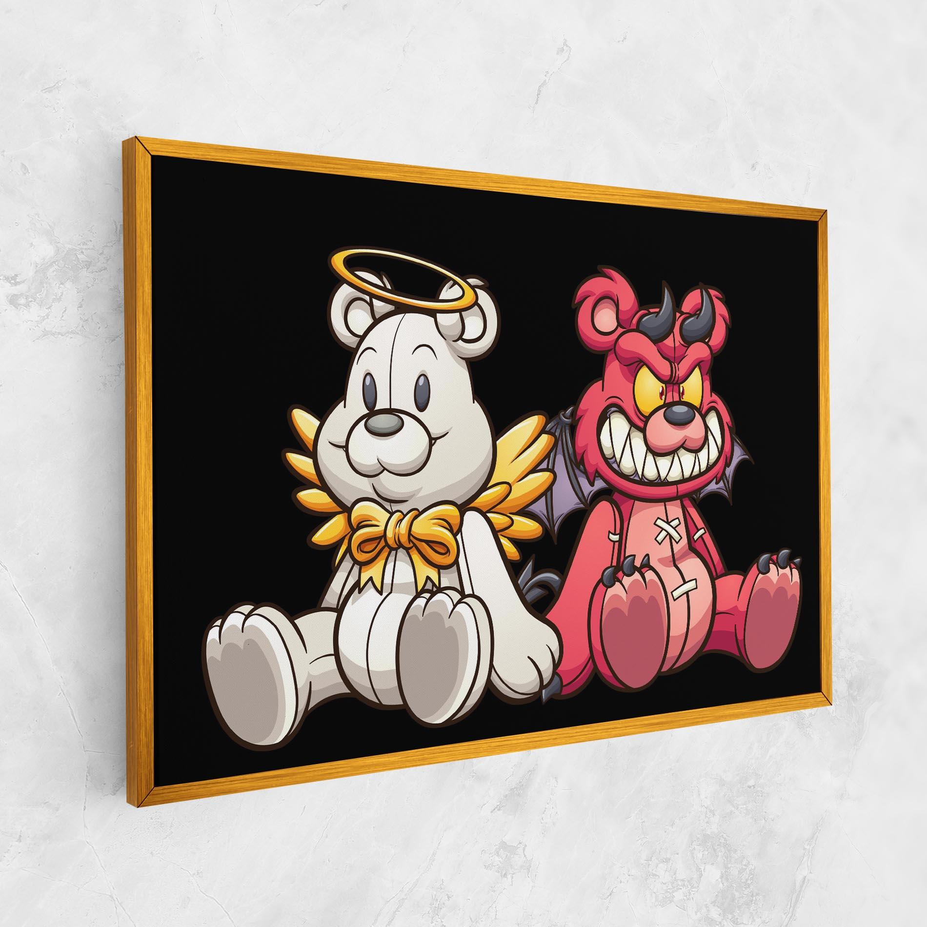 Leinwandbild Angel Bear mockup 1