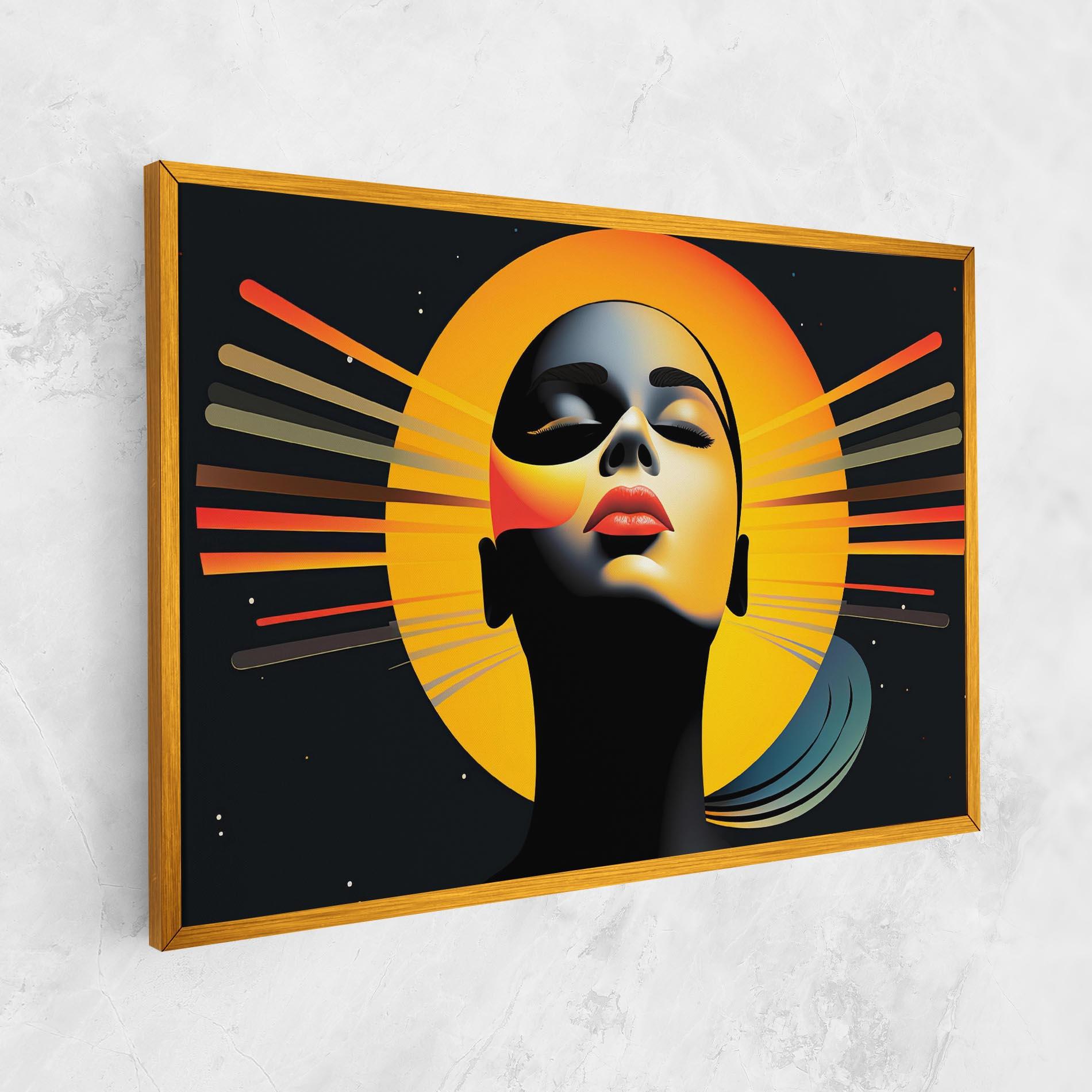 Leinwandbild Synthetic Dreamy Profile mockup 1