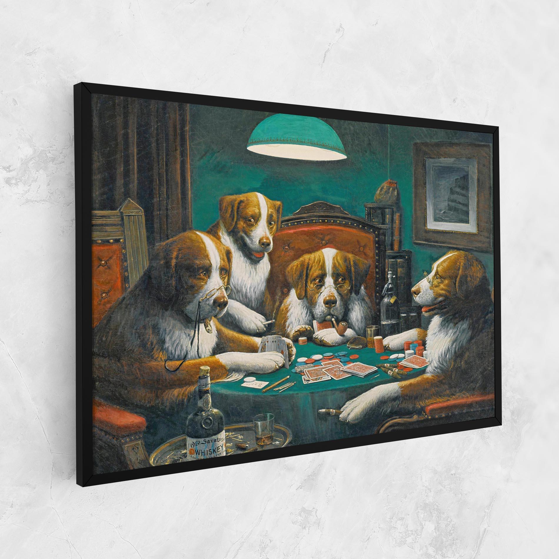 Leinwandbild Poker Game mockup 1