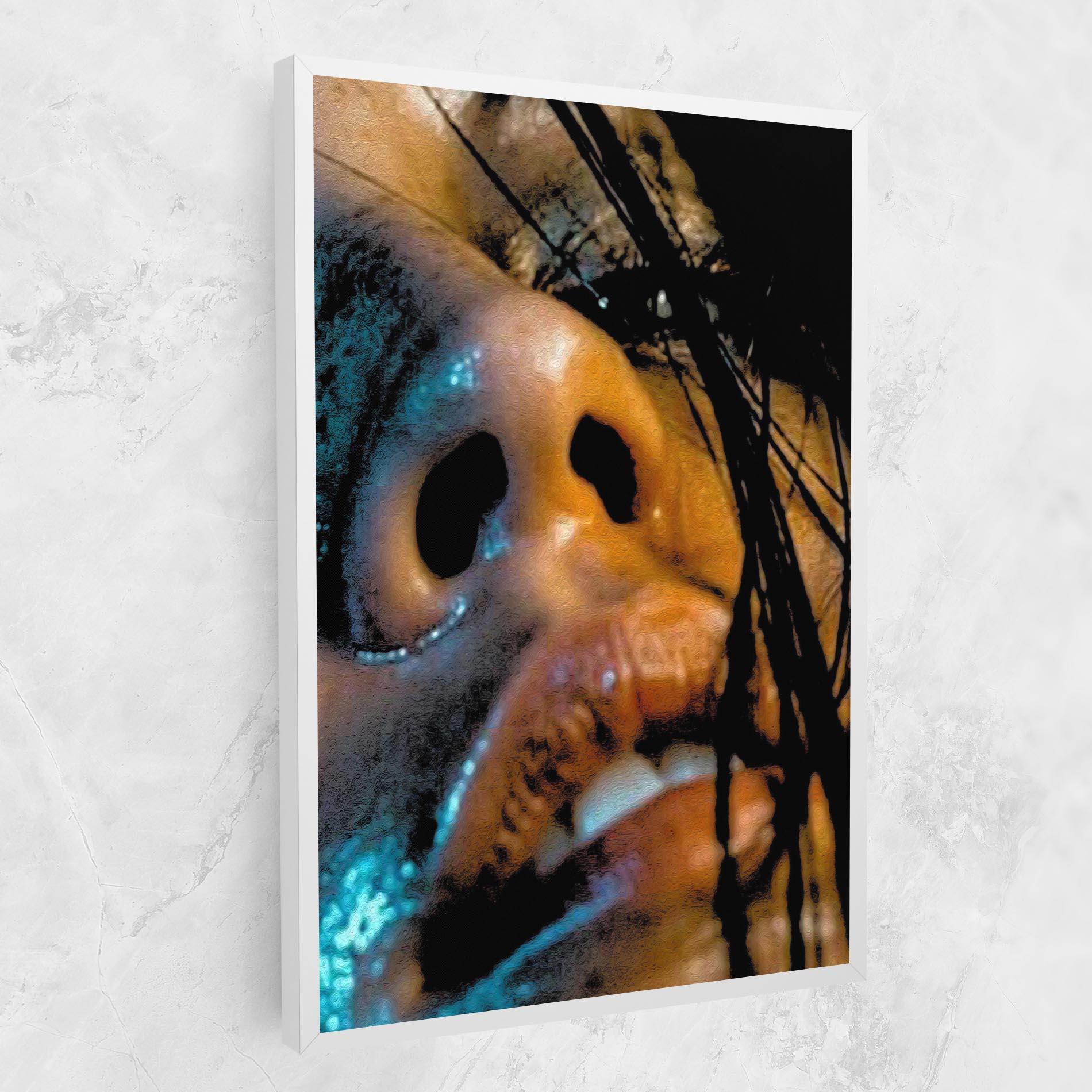 Leinwandbild Blue Light Face mockup 1