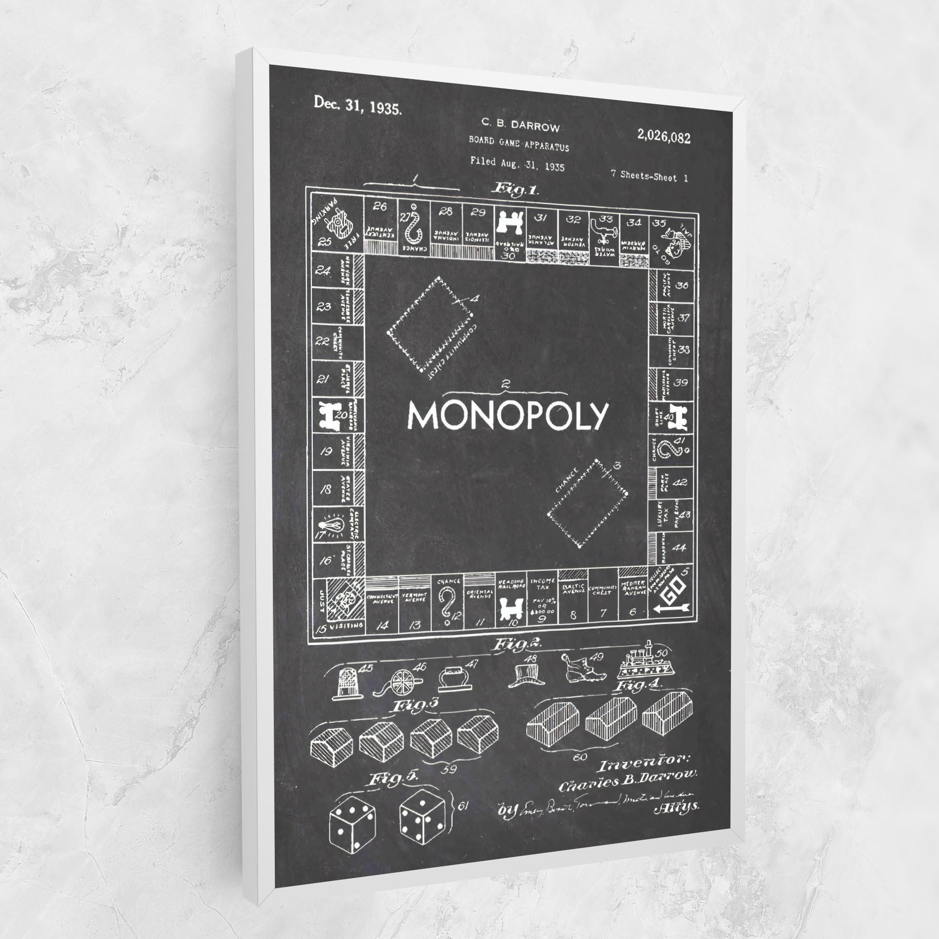 Leinwandbild Monopoly Board mockup 1