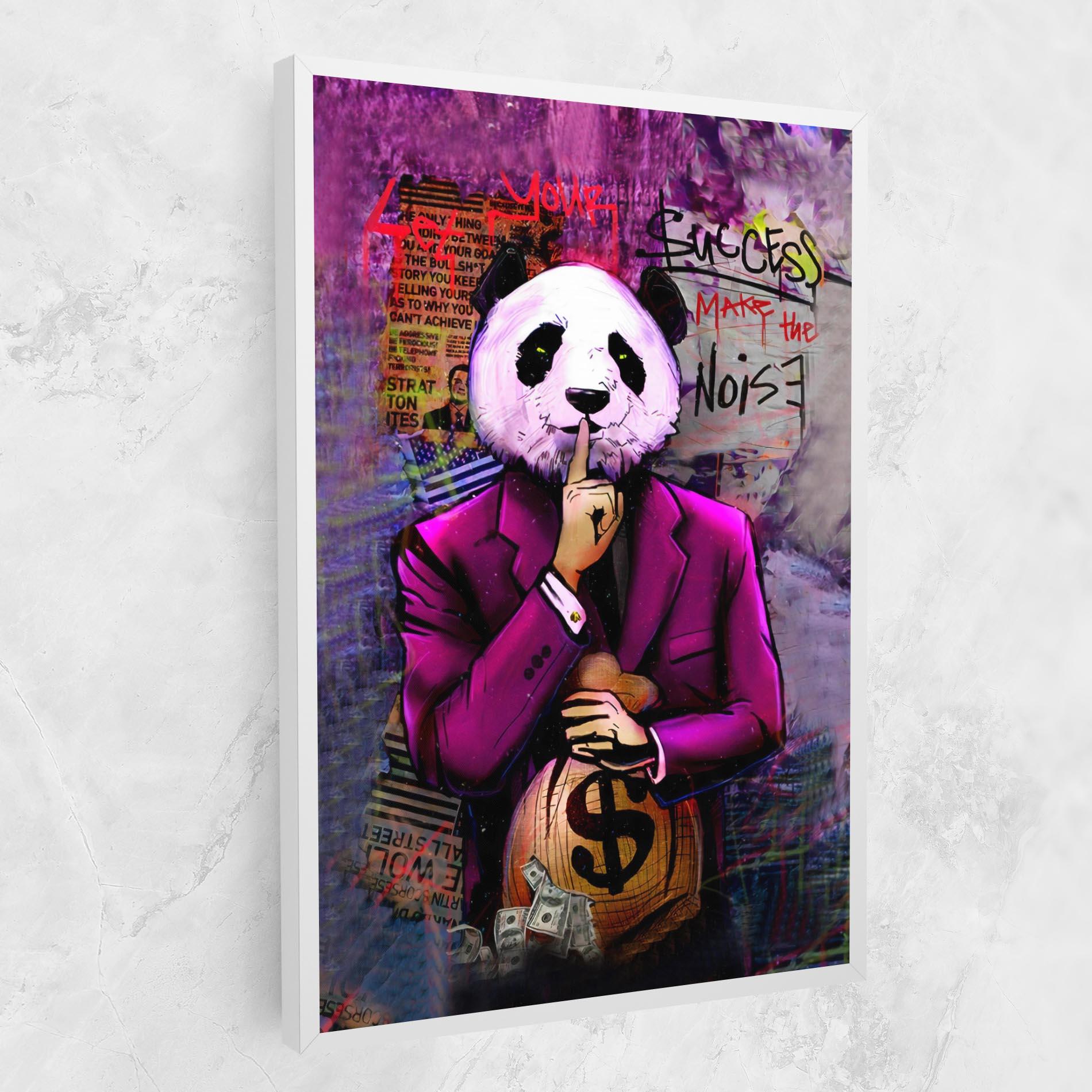 Leinwandbild Silence Panda mockup 1