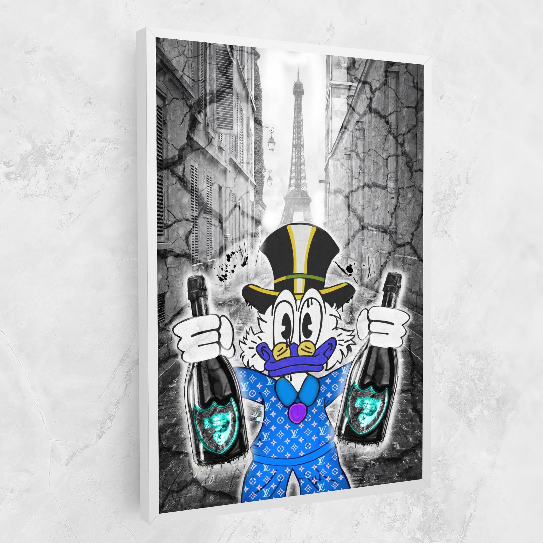 Leinwandbild Wheres My Champagne Blue mockup 1