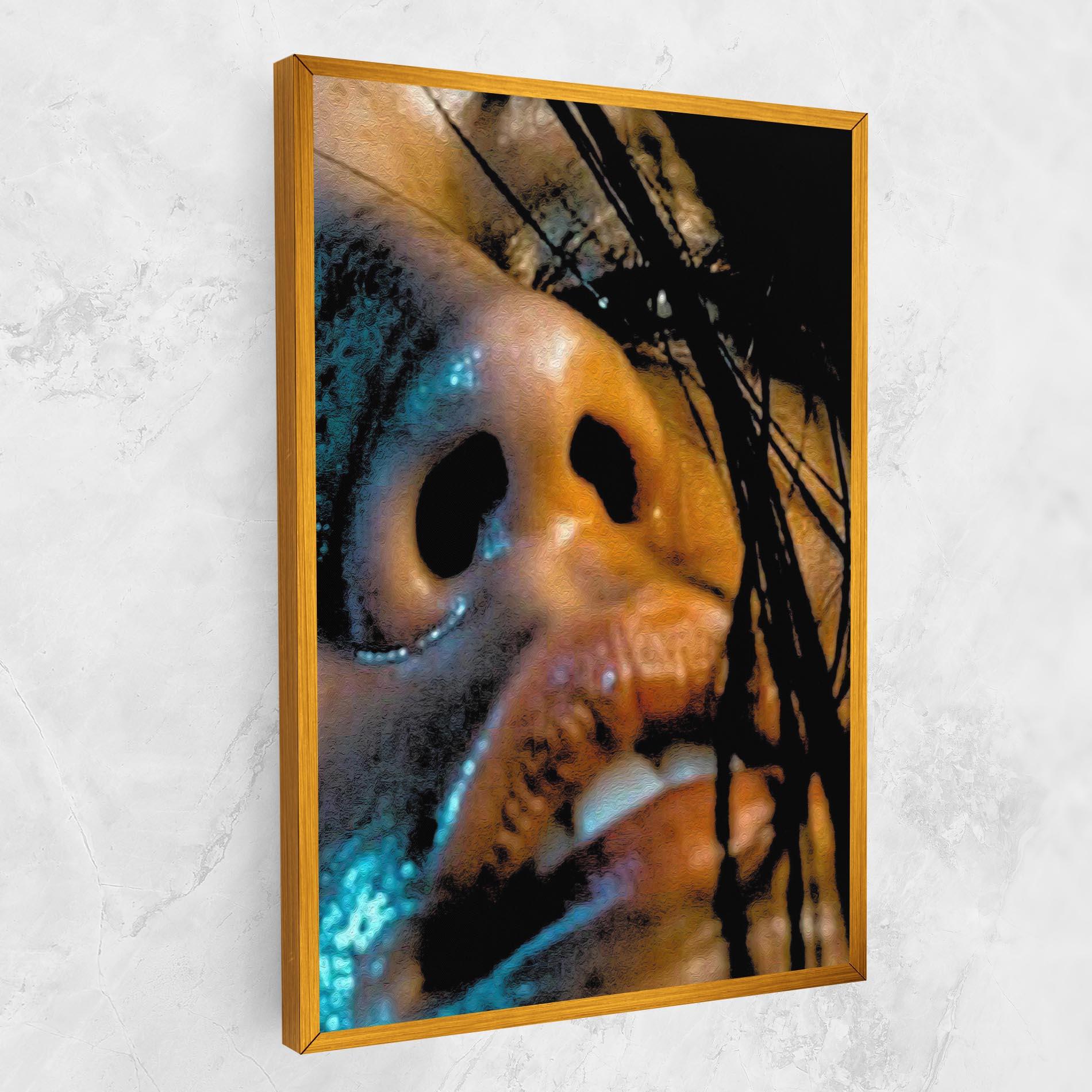 Leinwandbild Blue Light Face mockup 1