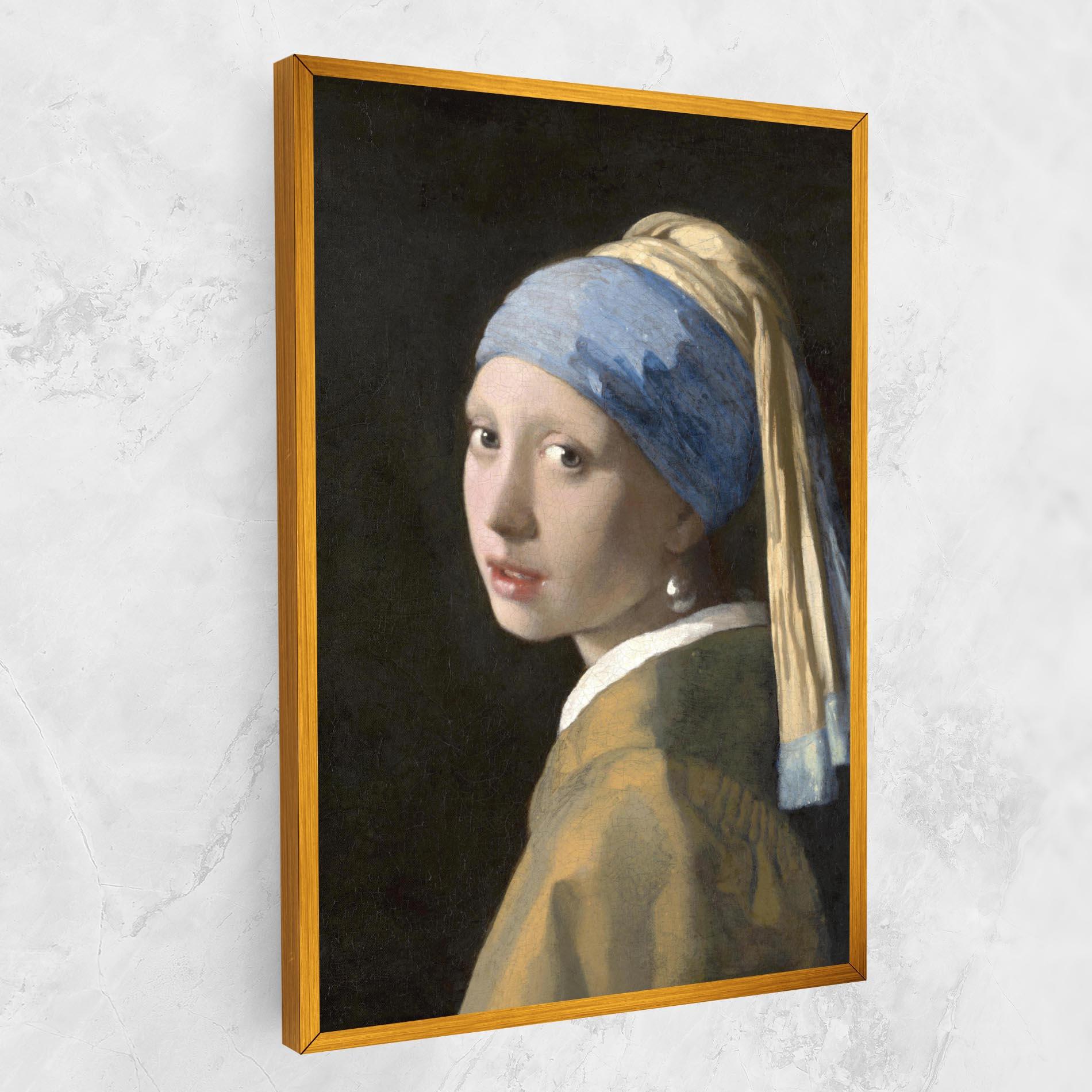 Leinwandbild Girl With A Pearl mockup 1