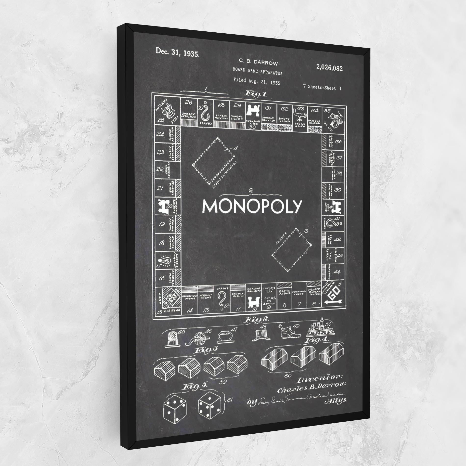 Leinwandbild Monopoly Board mockup 1