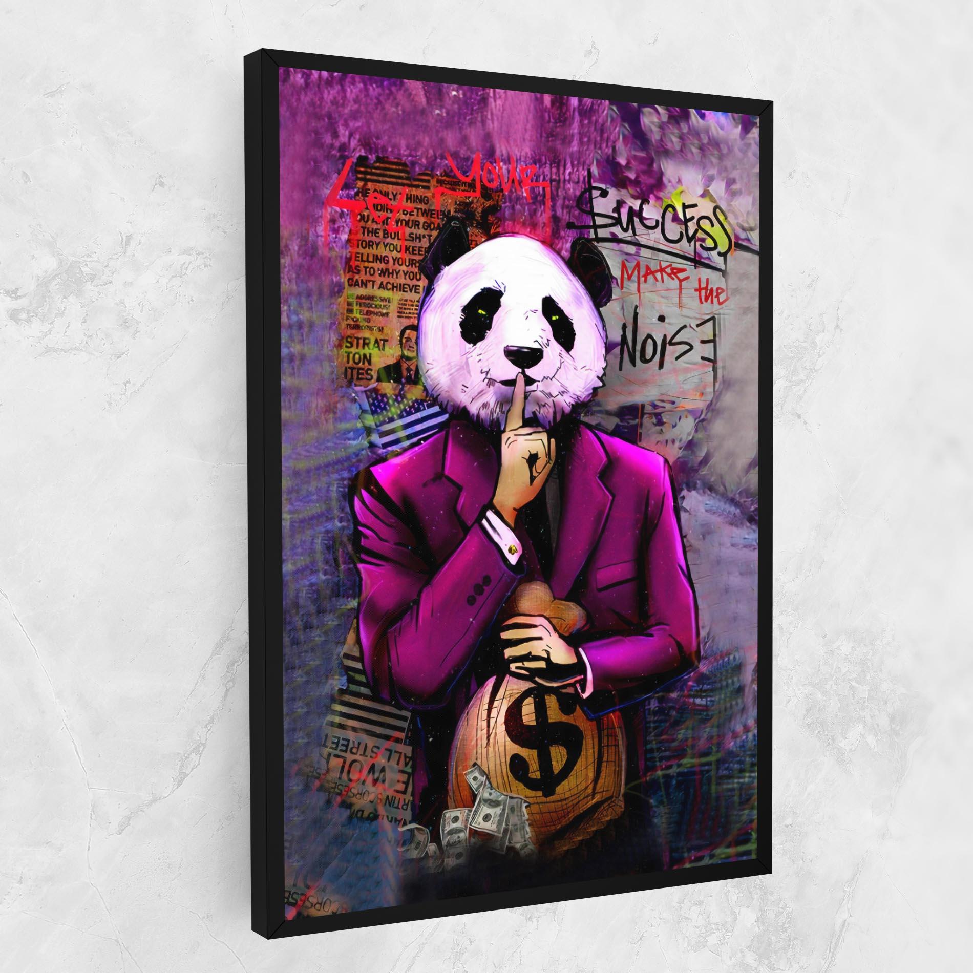 Leinwandbild Silence Panda mockup 1