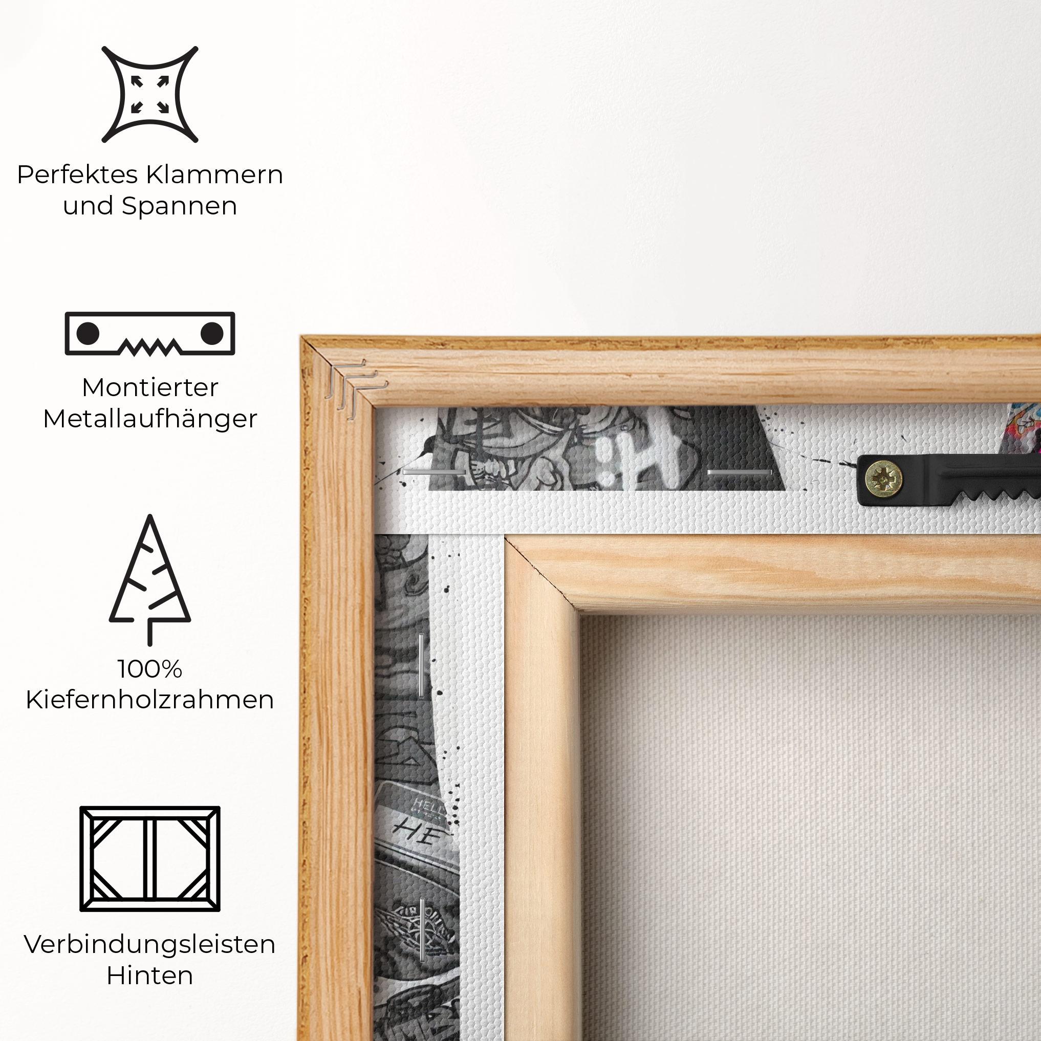 Leinwandbild Love On My Toes mockup 5