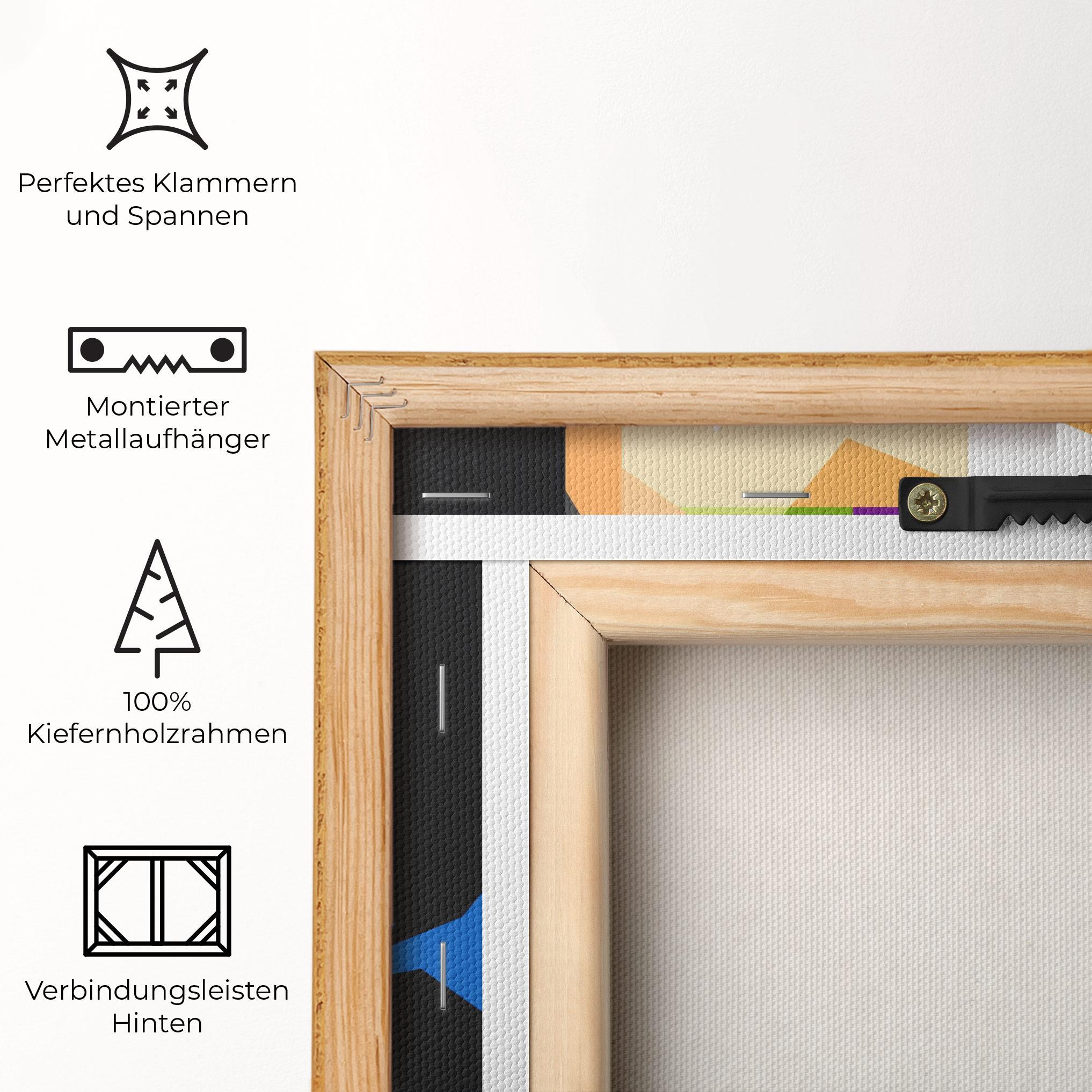 Leinwandbild Polygonal Pretty Girl mockup 5