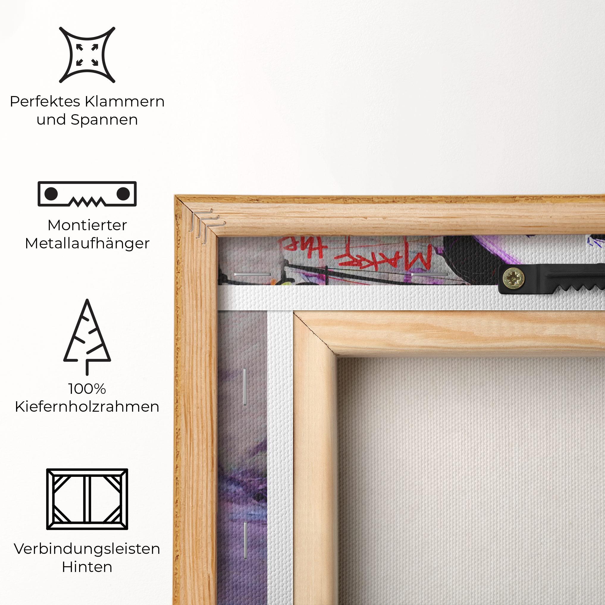 Leinwandbild Silence Panda mockup 5