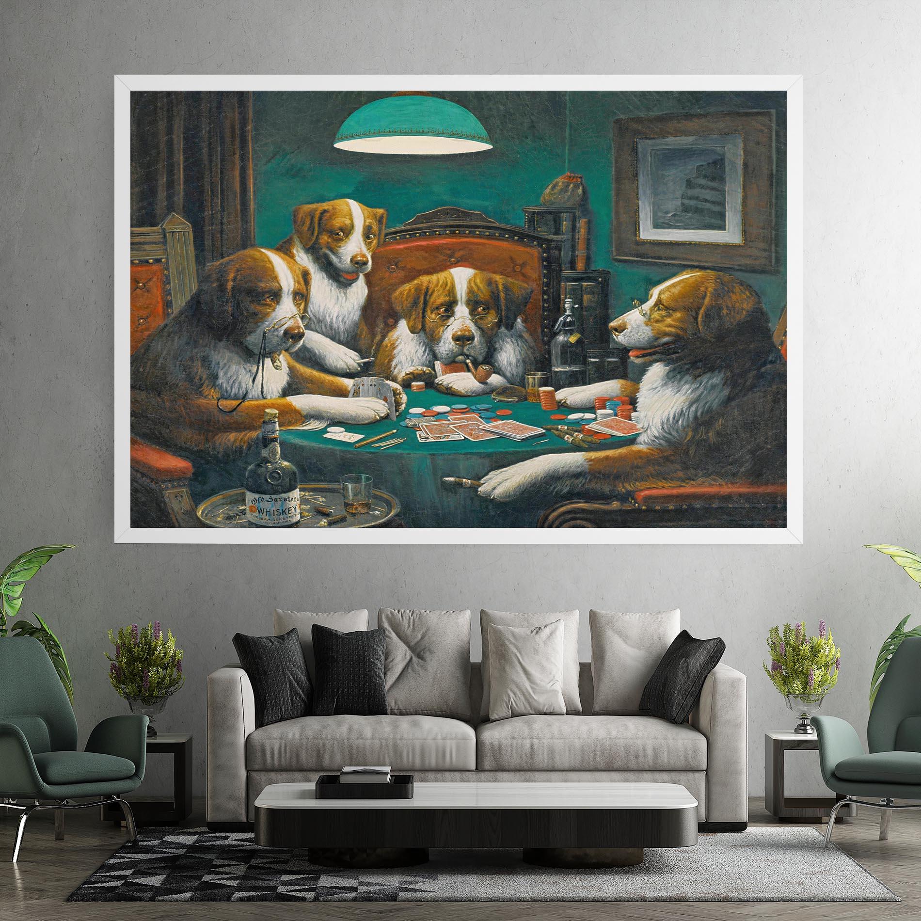 Leinwandbild Poker Game mockup 7