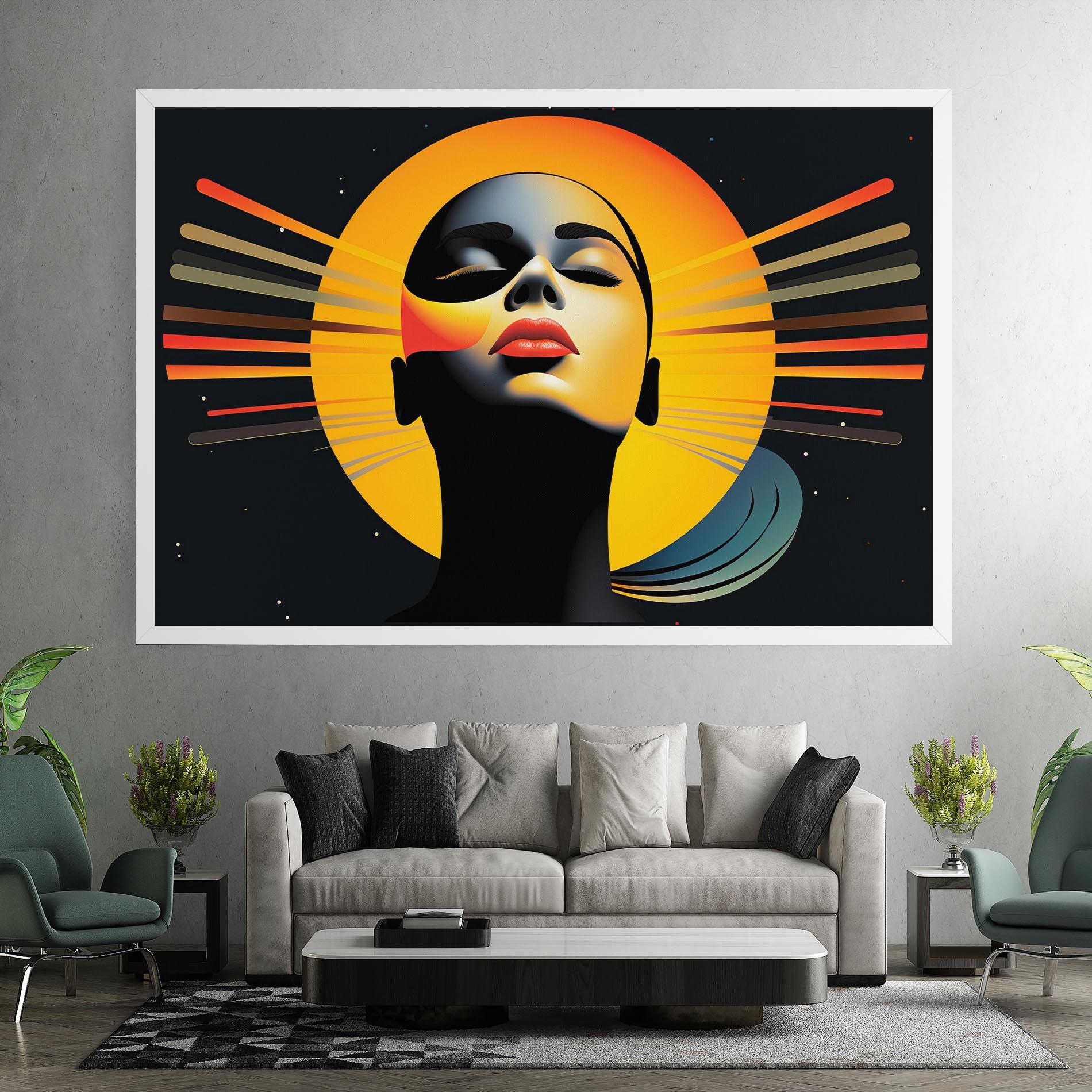 Leinwandbild Synthetic Dreamy Profile mockup 7