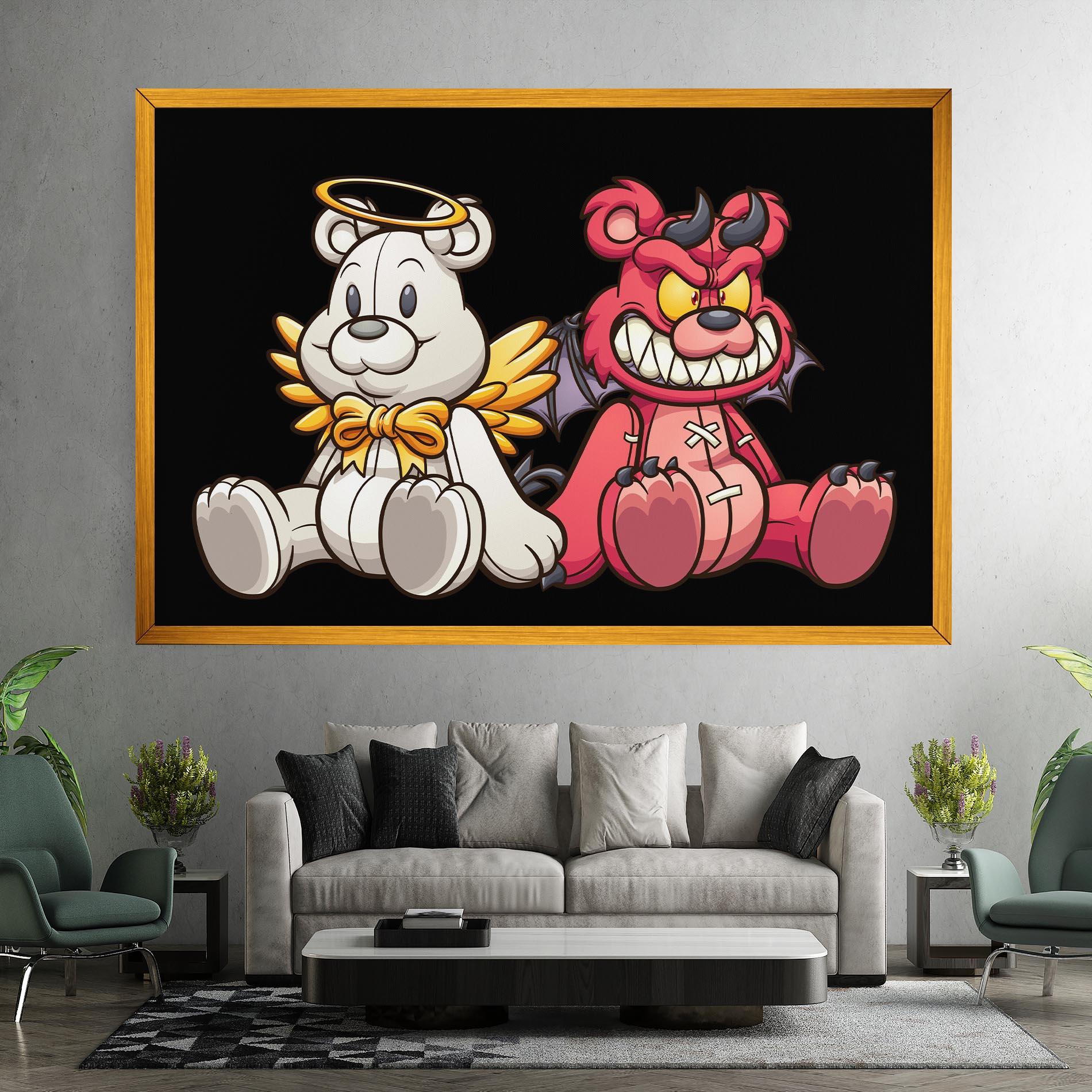 Leinwandbild Angel Bear mockup 7