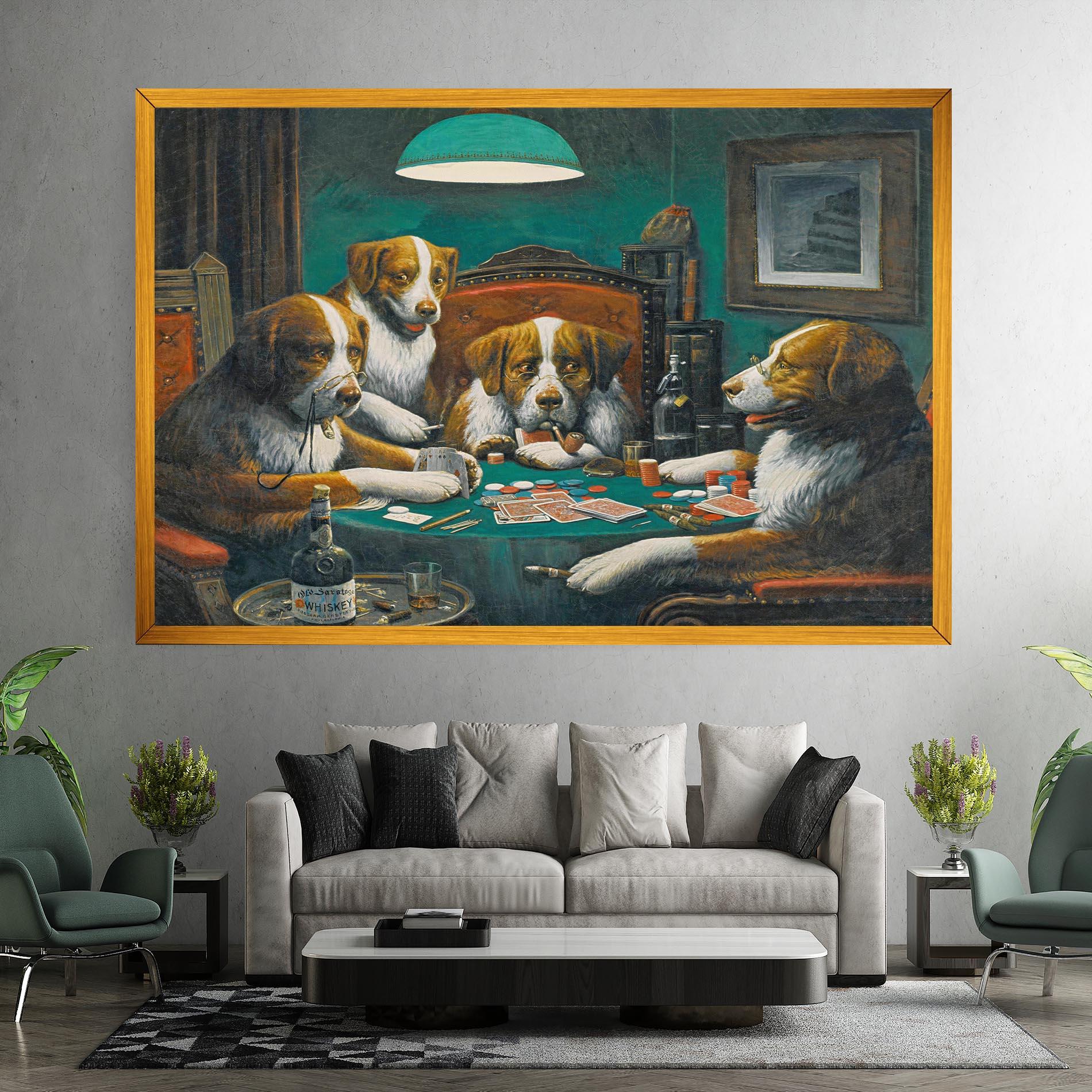 Leinwandbild Poker Game mockup 7