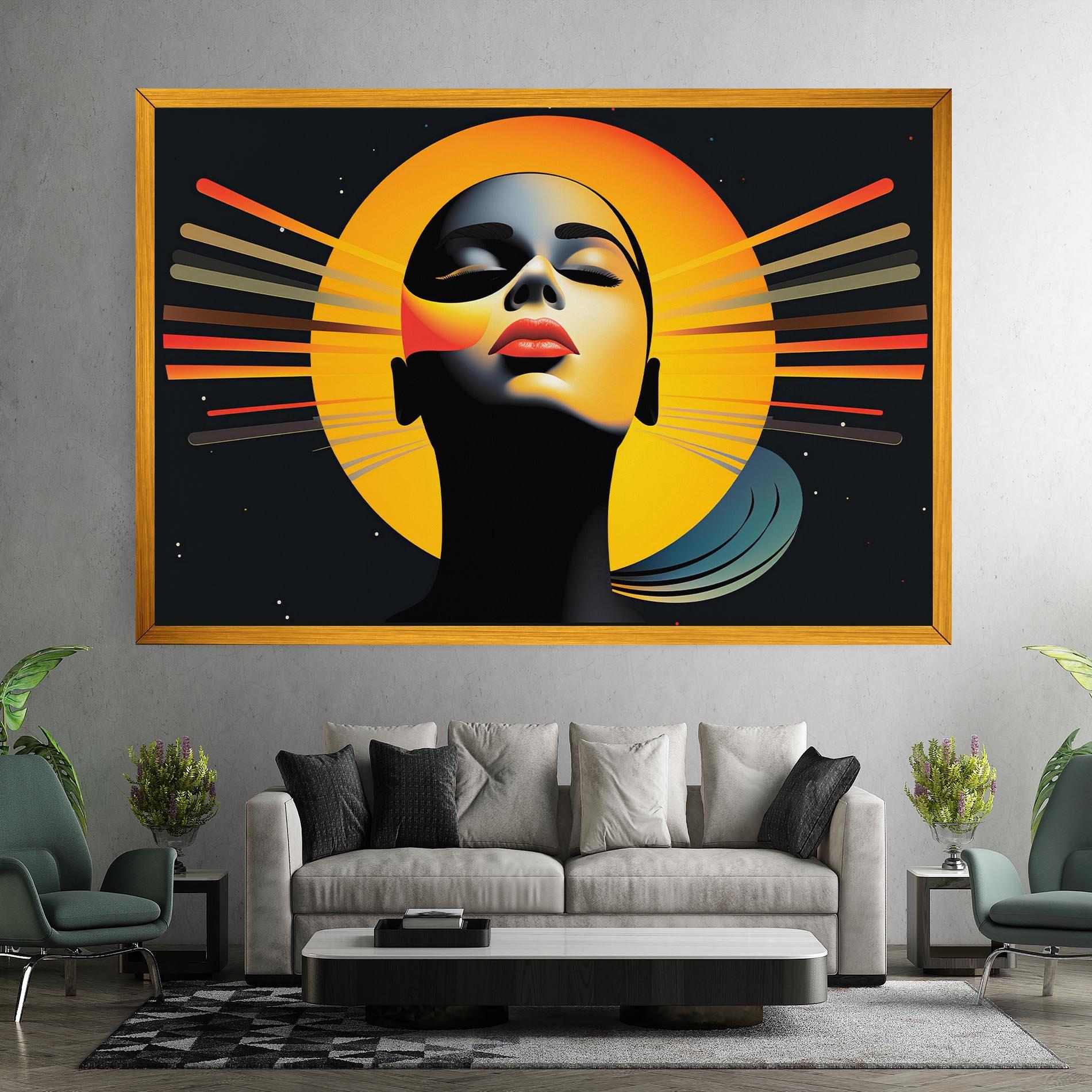 Leinwandbild Synthetic Dreamy Profile mockup 7